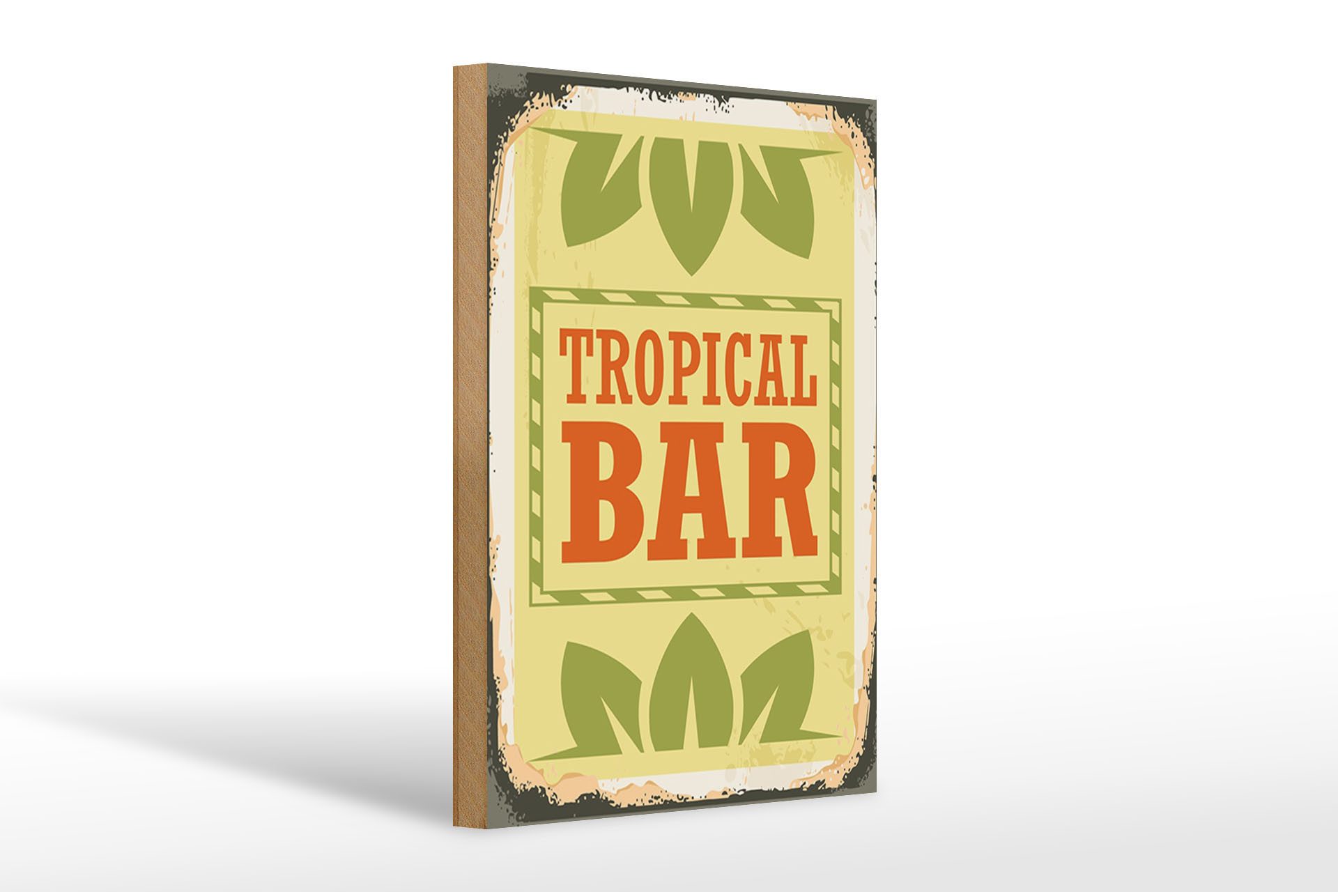 Holzbild 20x30cm Tropical Bar Sommer