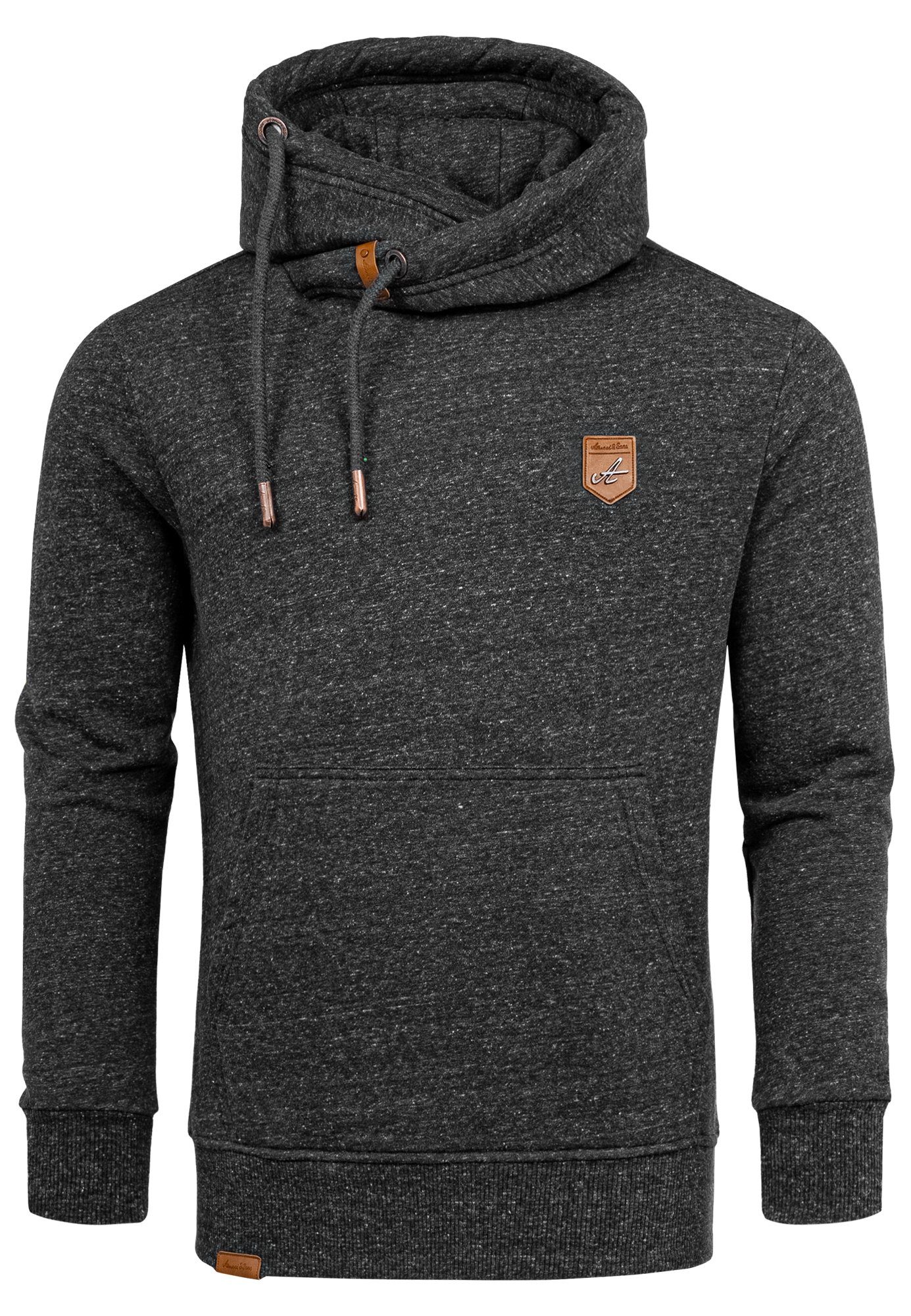Amaci&Sons Kapuzenpullover HENDERSON Kapuzenpullover Herren Basic Kontrast Sweatjacke Пуловеры Hoodie Sweatshirt