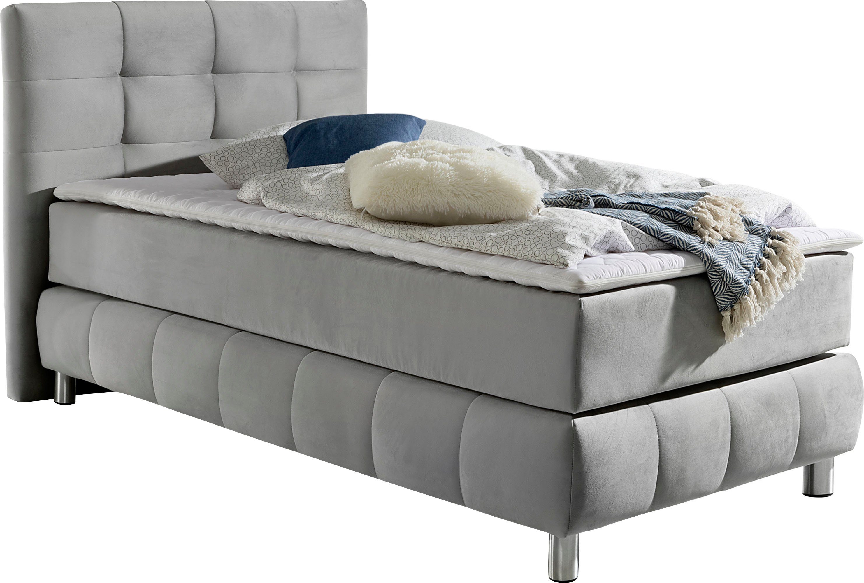 Home affaire Boxspringbett Salo, incl. Topper, 6 Breiten, 2 Härtegrade, TFK auch in Härtegrad 4