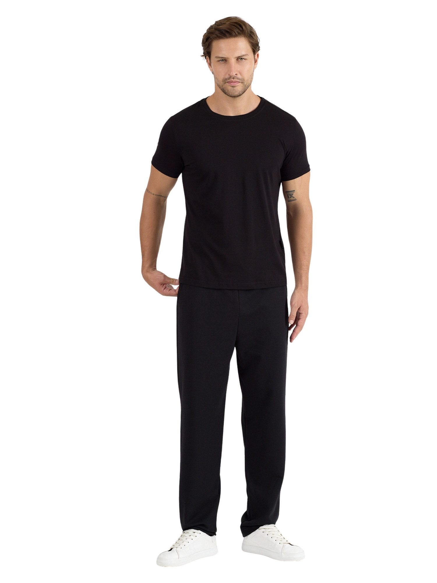 COMEOR Pyjama COMEOR Herren Pyjama Set 2-teilig – Kurzarm T-Shirt & lange H günstig online kaufen