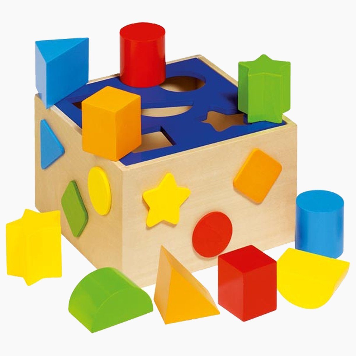 goki Motorikwürfel Sort Box, (7-tlg), Ideal für das erste Zuordnen