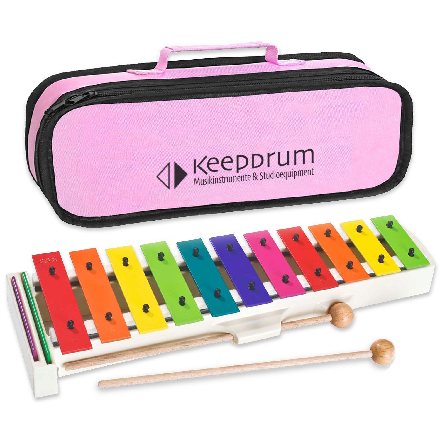 SONOR Glockenspiel Sonor Glockenspiel BWG Boomwhackers mit Tasche Pink