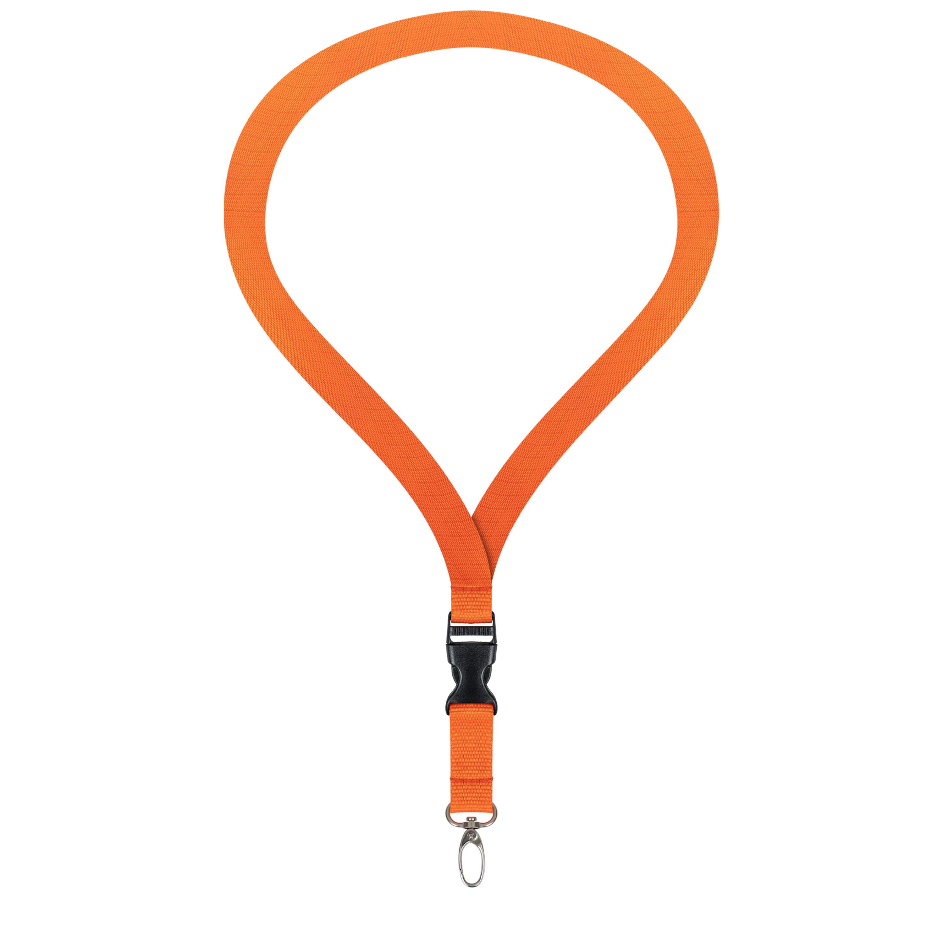 WEBBOMB Schlüsselanhänger 3x Lanyard unbedruckt Schlüsselbänder Schlüsselband Umhängeband 20 mm