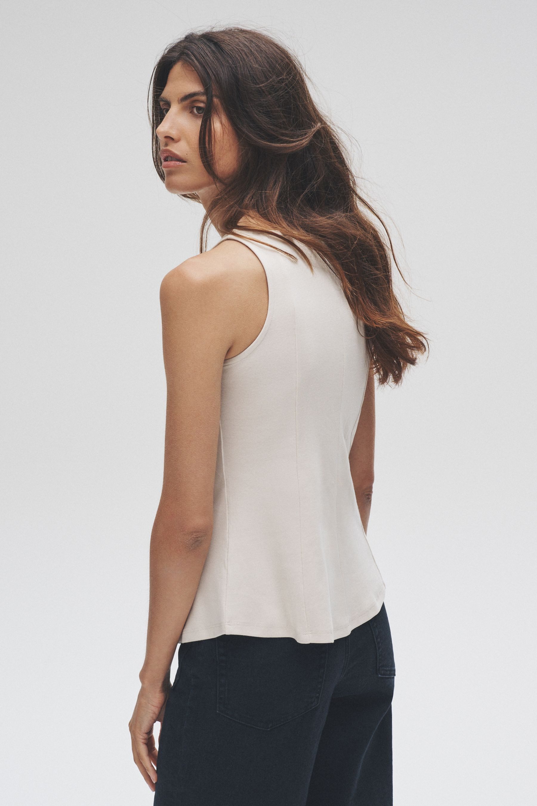 The Set Schößchenshirt The Set ärmellose Schößchenoberteile, 3er-Pack (3-tl günstig online kaufen