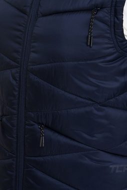 TCA Kurzjacke TCA Damen Steppweste Dunkelblau mit Reißverschlusstaschen