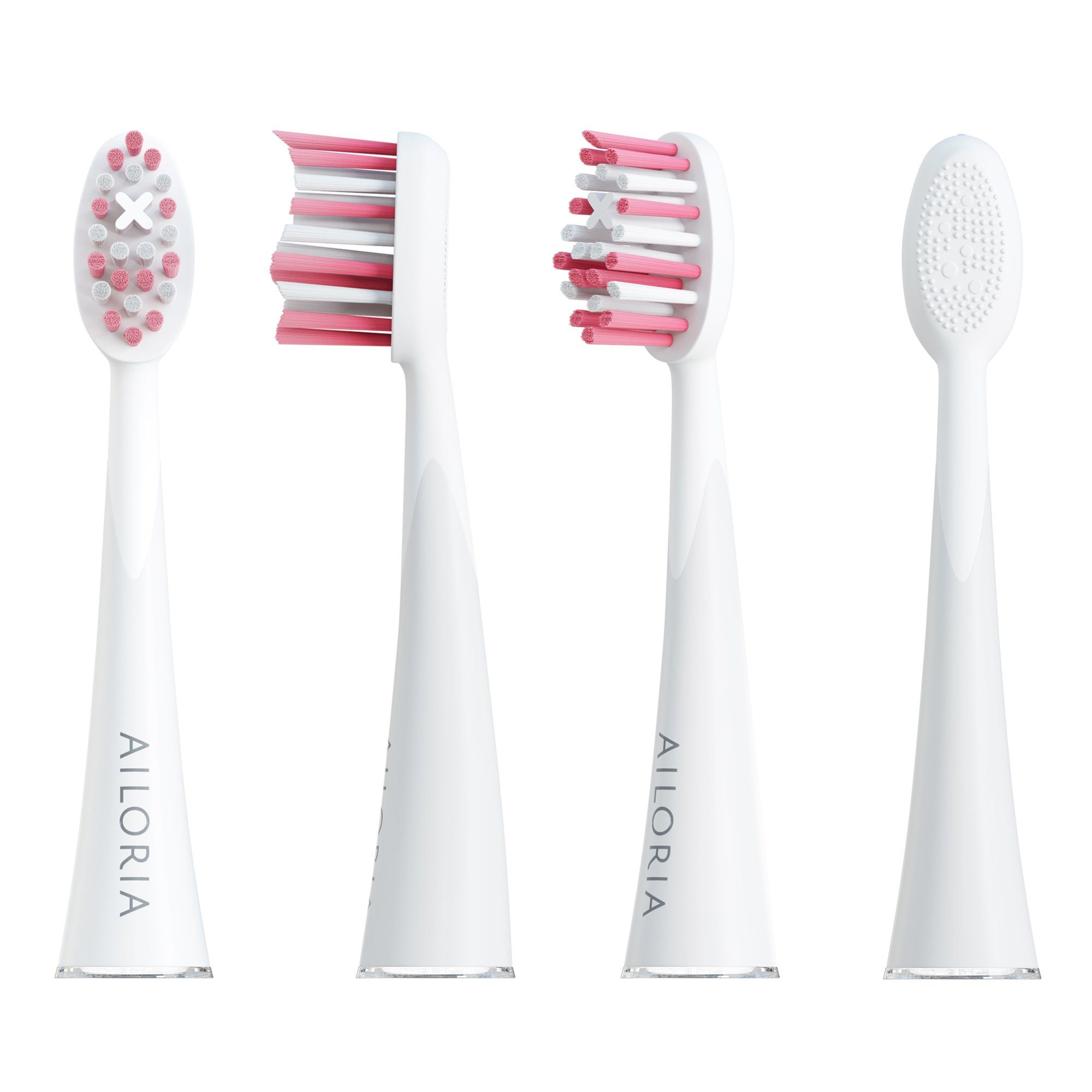 AILORIA Aufsteckbürsten SHINE BRIGHT Extra Clean Ersatzbürstenköpfe 6er, Ersatzbürstenköpfe Extra Clean Set für SHINE BRIGHT