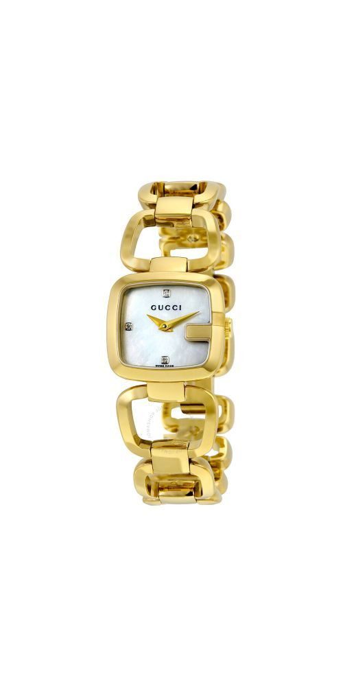 GUCCI Luxusuhr GUCCI G-Gucci Gold Weiß YA125513