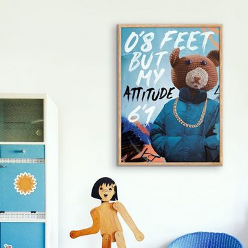 Pihu Poster Premium Print, ATTITUDE (Kunstdruck), Poster - Wandbild - Wanddeko - Deko - Kinderzimmer