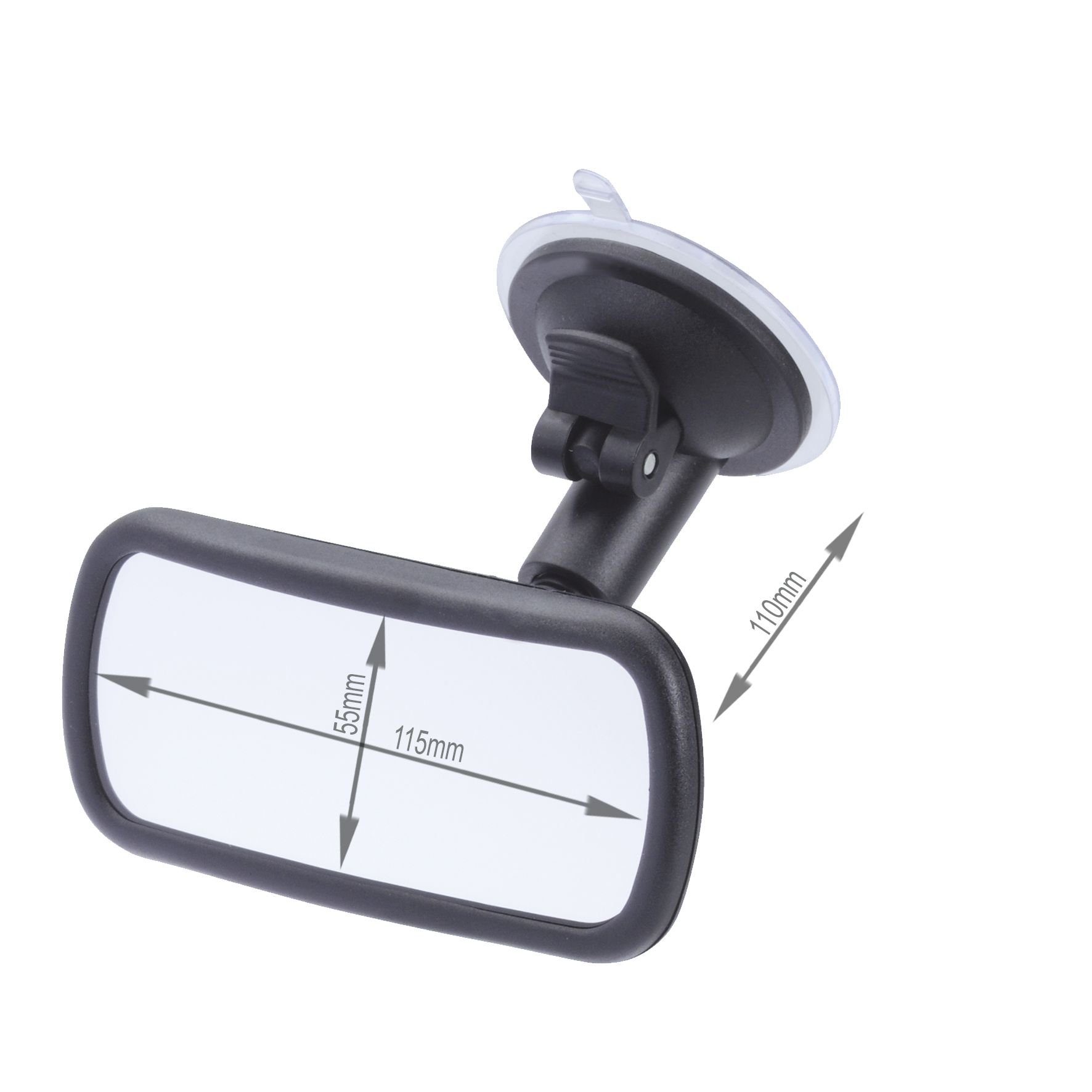CarStyling Spiegelaufsatz Fahrschulspiegel Toter Winkel Aufsatz  Weitwinkelspiegel Aufsatzspiegel