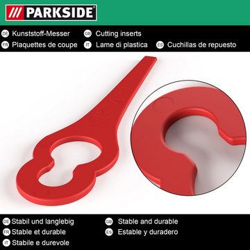 Parkside Motorsensenmesser für Akku Rasentrimmer PRTA 20-Li A1 (Kunststoffmesser (20er Pack) inkl. Schneidscheibe)