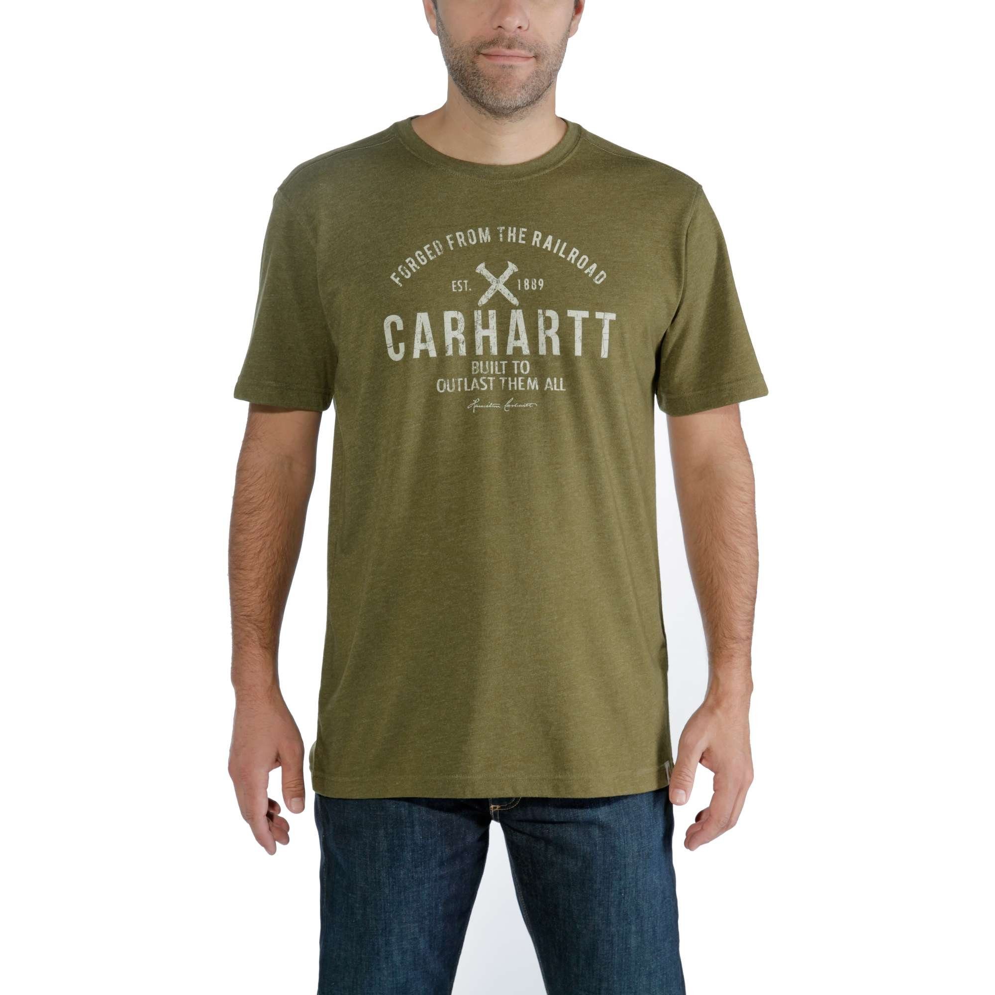 Carhartt T-Shirt EMEA OUTLAST GRAPHIC (1-tlg) cargo green