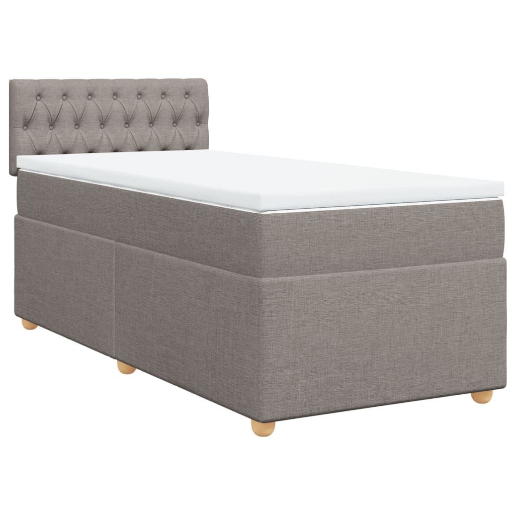 vidaXL Bett Boxspringbett mit Matratze Taupe günstig online kaufen