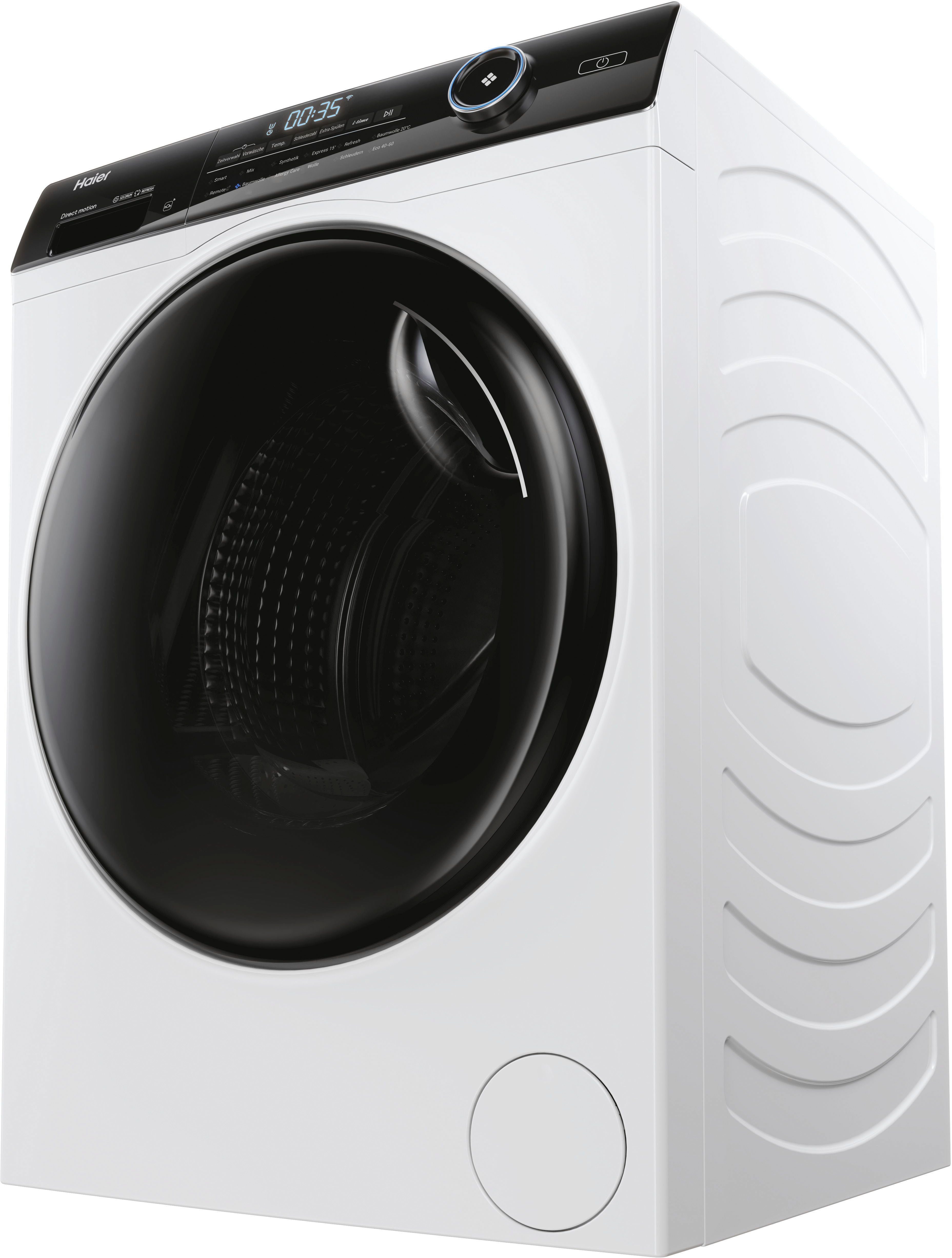 Haier Waschmaschine I-PRO 5 HW80-B14959EU1, 8 kg, 1400 U/min, 8 kg, 1400 U/min, Flüsterleiser Motor, Antibakterielle Technologie