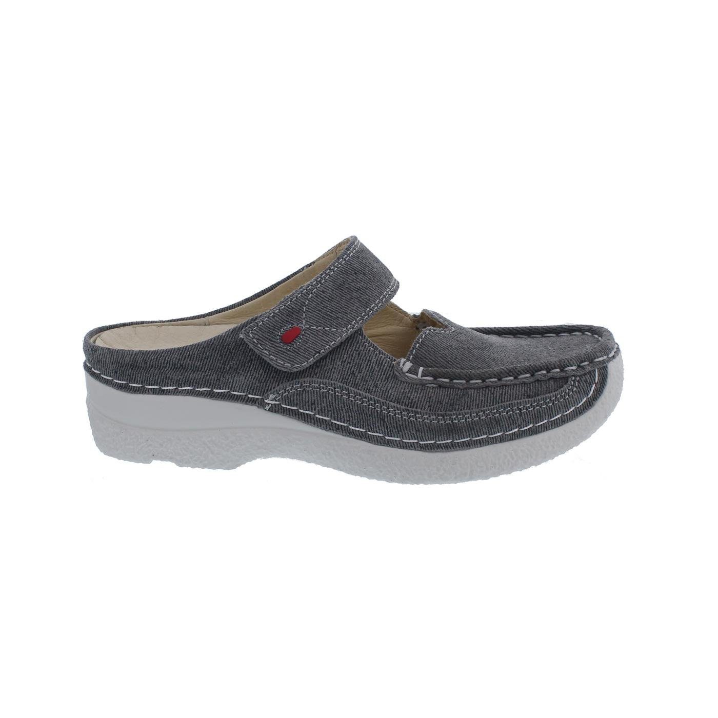 Wolky Roll-Slipper, Clog, Jeans suede, Grey summer, 0622793-270 Clog
