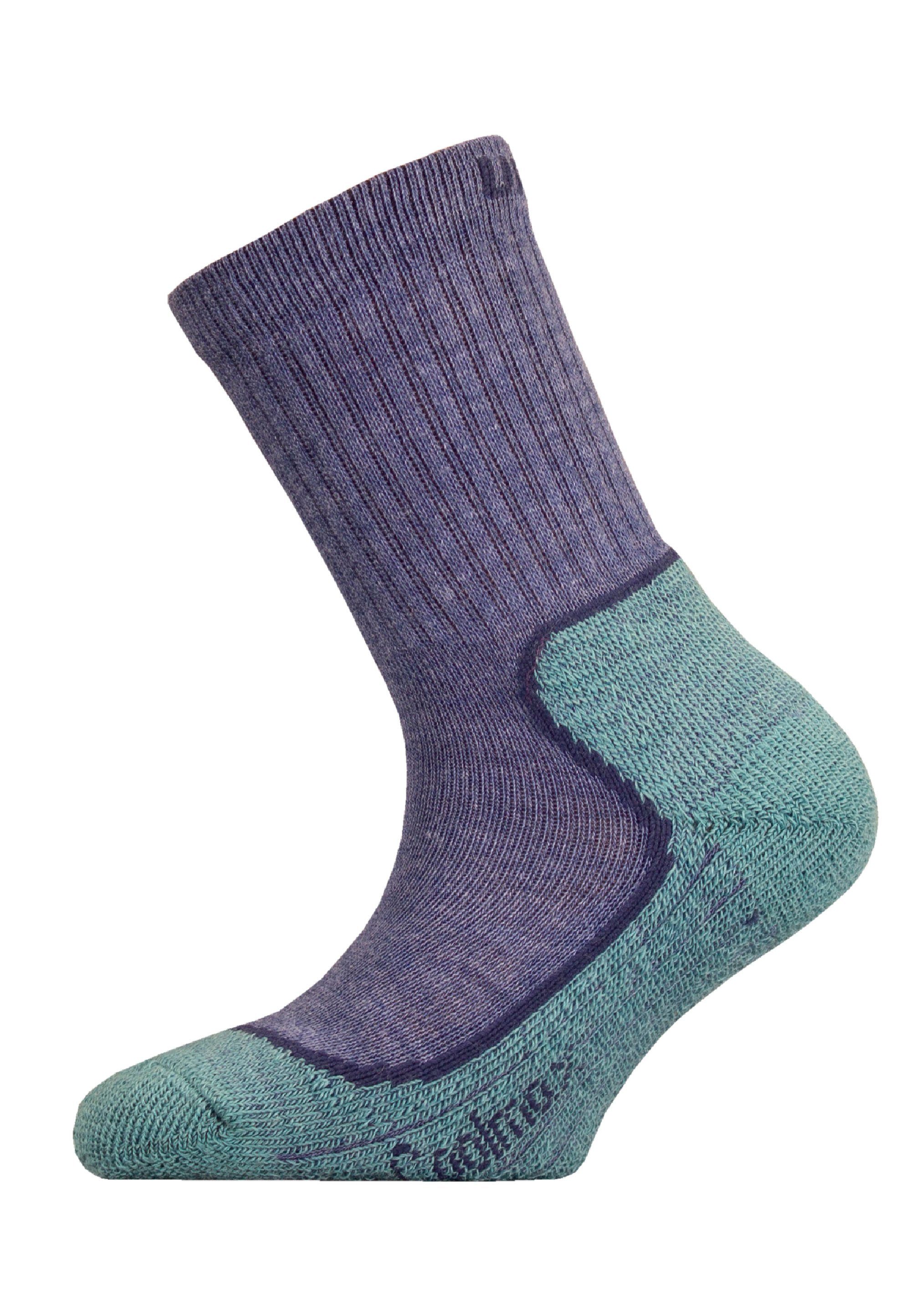 UphillSport Socken KEVO JR (1-Paar) und blau mehrlagiger mit Struktur Coolmax
