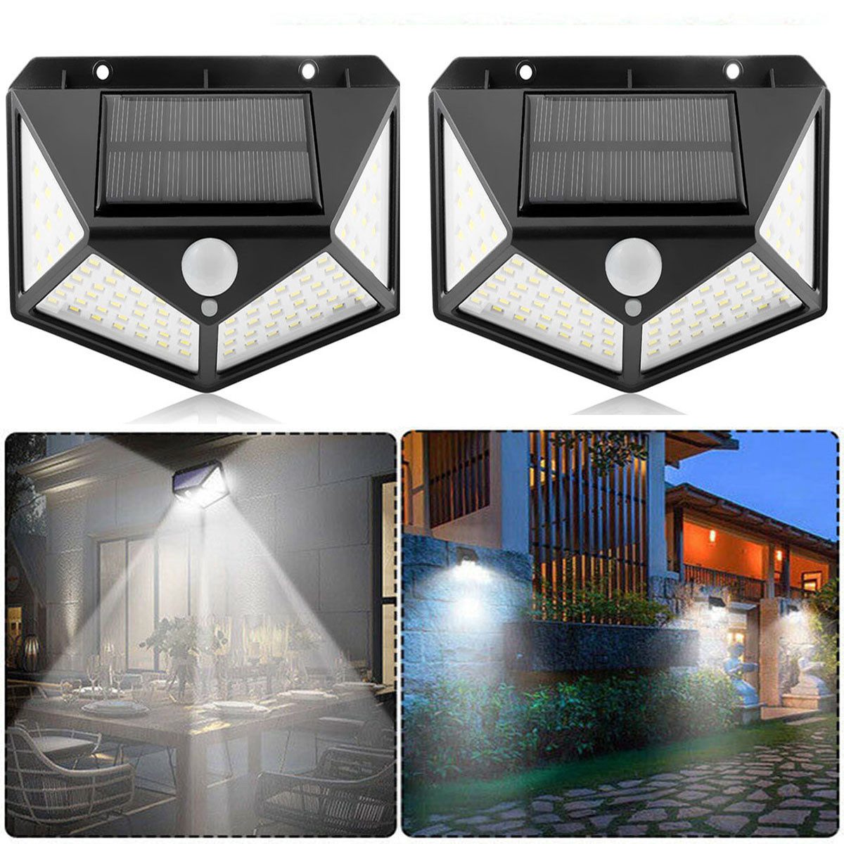 oyajia LED Solarleuchte 2 Stück LED günstig online kaufen