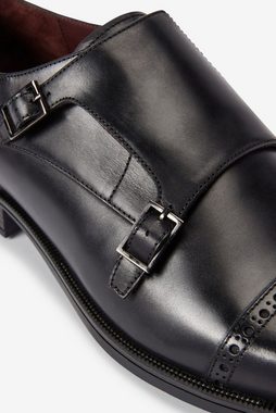 Next Signature Monkstrap-Schuhe aus Leder mit 2 Riemen Slipper (1-tlg)
