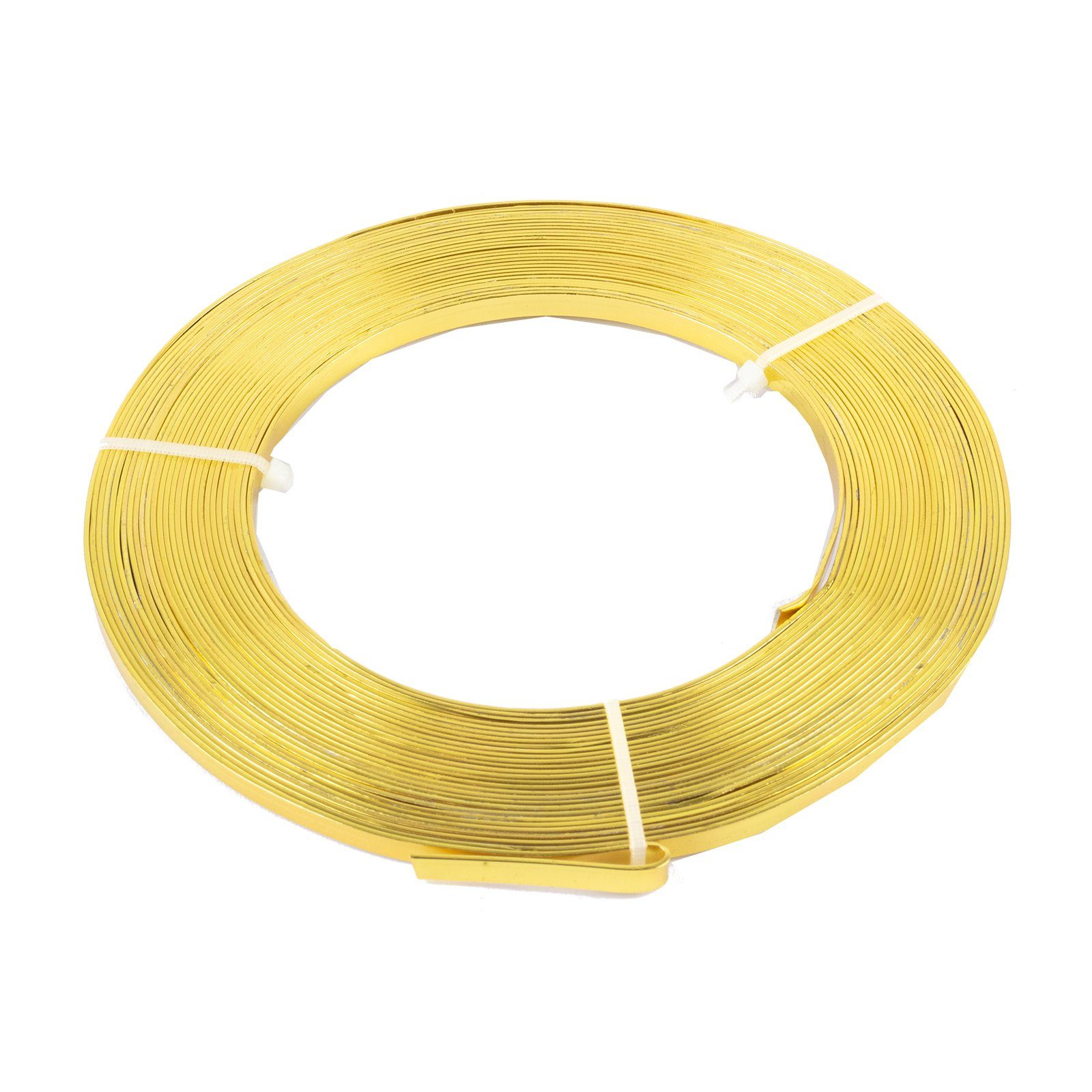 H & R GmbH Draht Alu-Flachdraht - gold - 5 mm x 10 m, (1St)