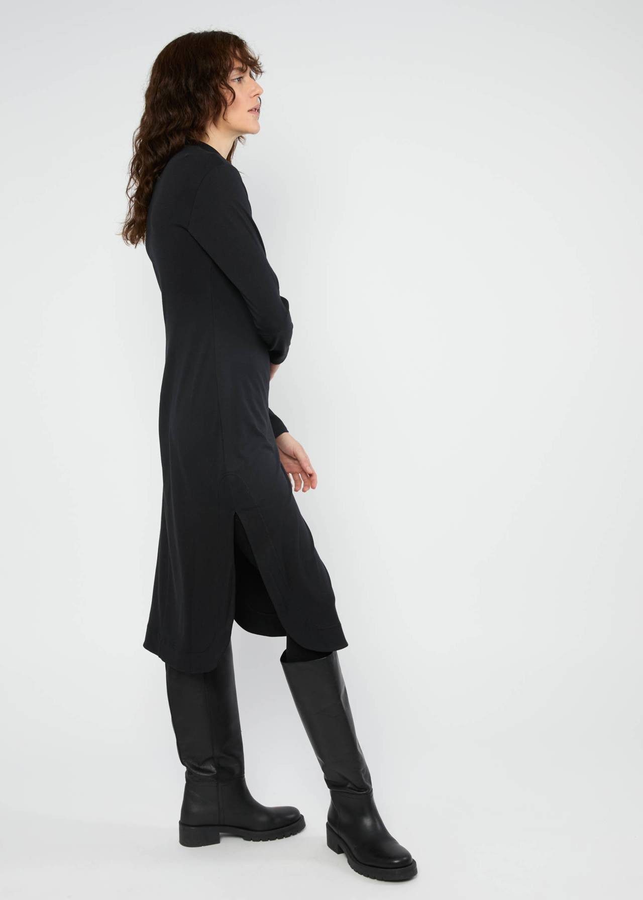 Blutsgeschwister Midikleid - Damenkleid - Langarmkleid - Winterkleid