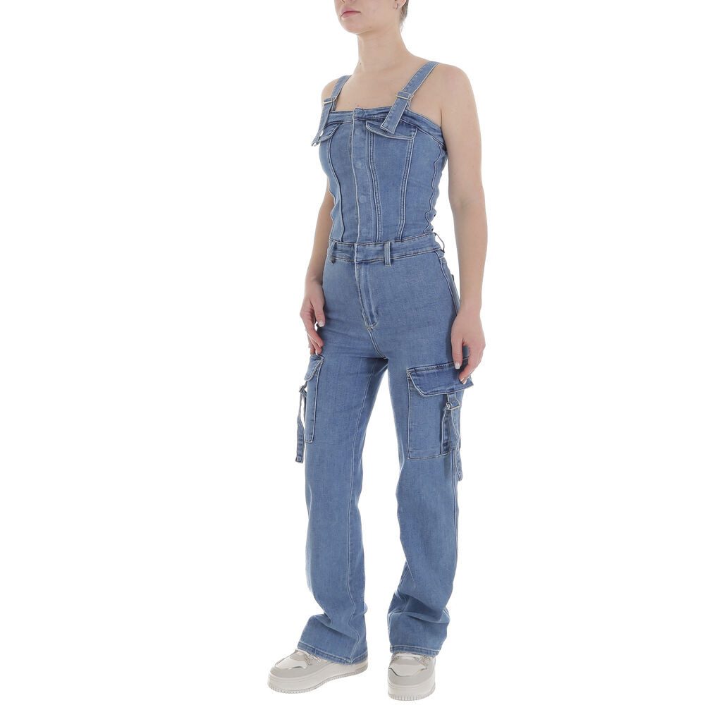 Ital-Design Jumpsuit Trendiger Denim Overall mit günstig online kaufen