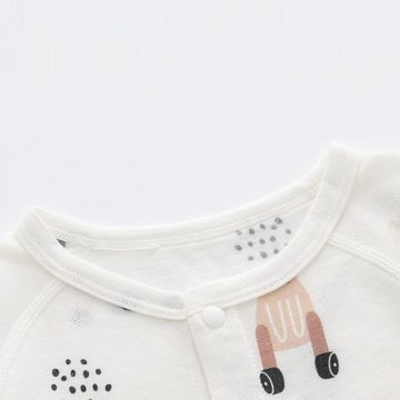 Haiaveng Strampler Baby-Kleidung, Sommer Dünner Bodysuit Neugeborenes Baby Bodysuit crawl Anzug,für Mädchen und Jungen