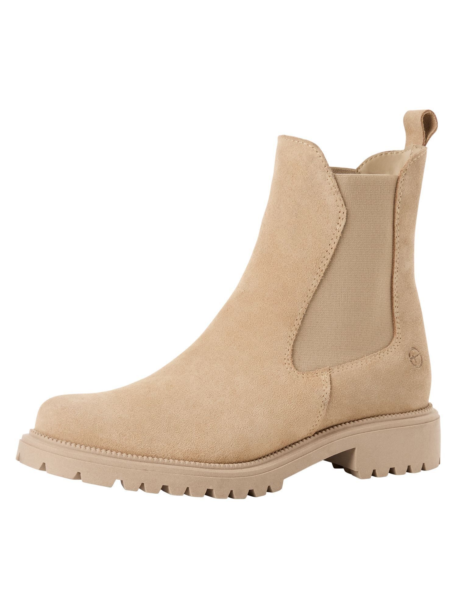 Tamaris TOUCH-IT aus Leder Blockabsatz 1-25427-41 Chelseaboots TOUCH-IT