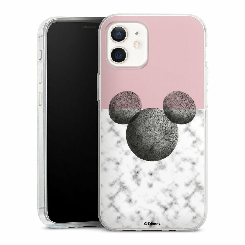 DeinDesign Handyhülle Disney Marmor Minnie Mouse Mickey Mouse Marmor, Apple iPhone 12 Silikon Hülle Bumper Case Handy Schutzhülle