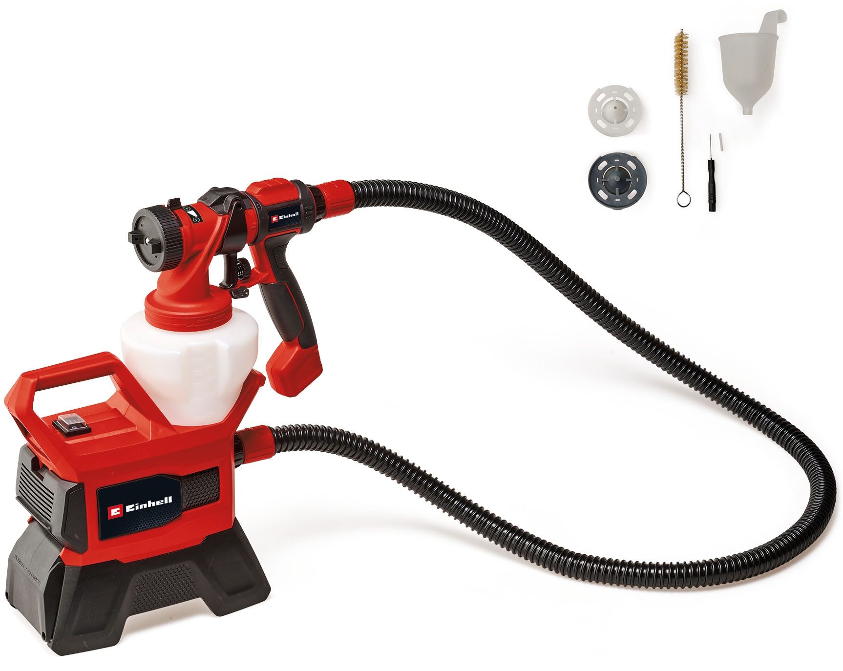 Einhell Farbsprühgerät akkubetrieben, TE-SY 18/90 Li-Solo, (Set, 9-tlg), Mitglied der Power X-Change Familie, ohne Akku