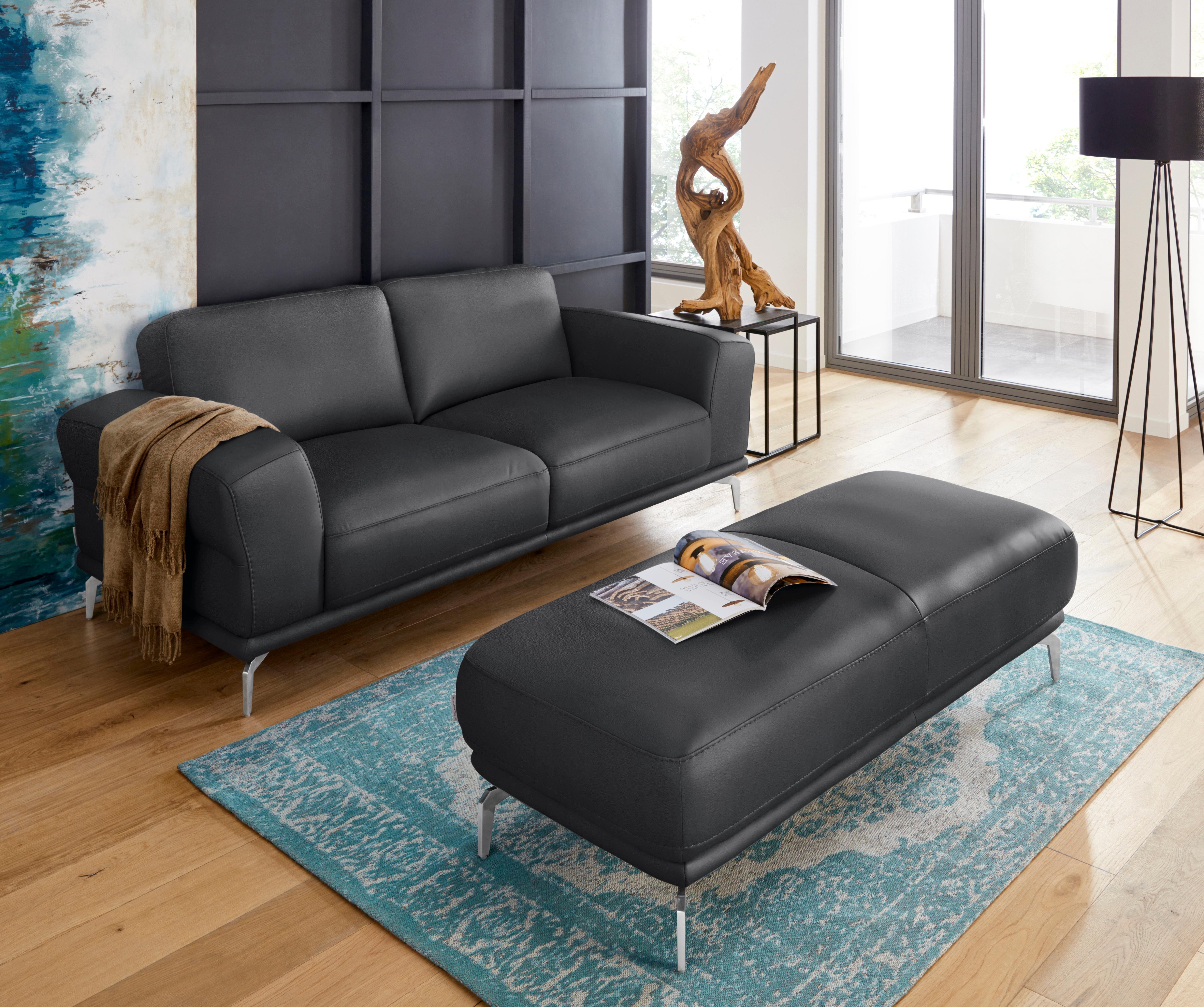 W.SCHILLIG 2-Sitzer montanaa, mit Metallfüßen in Chrom glänzend, Breite 192 cm