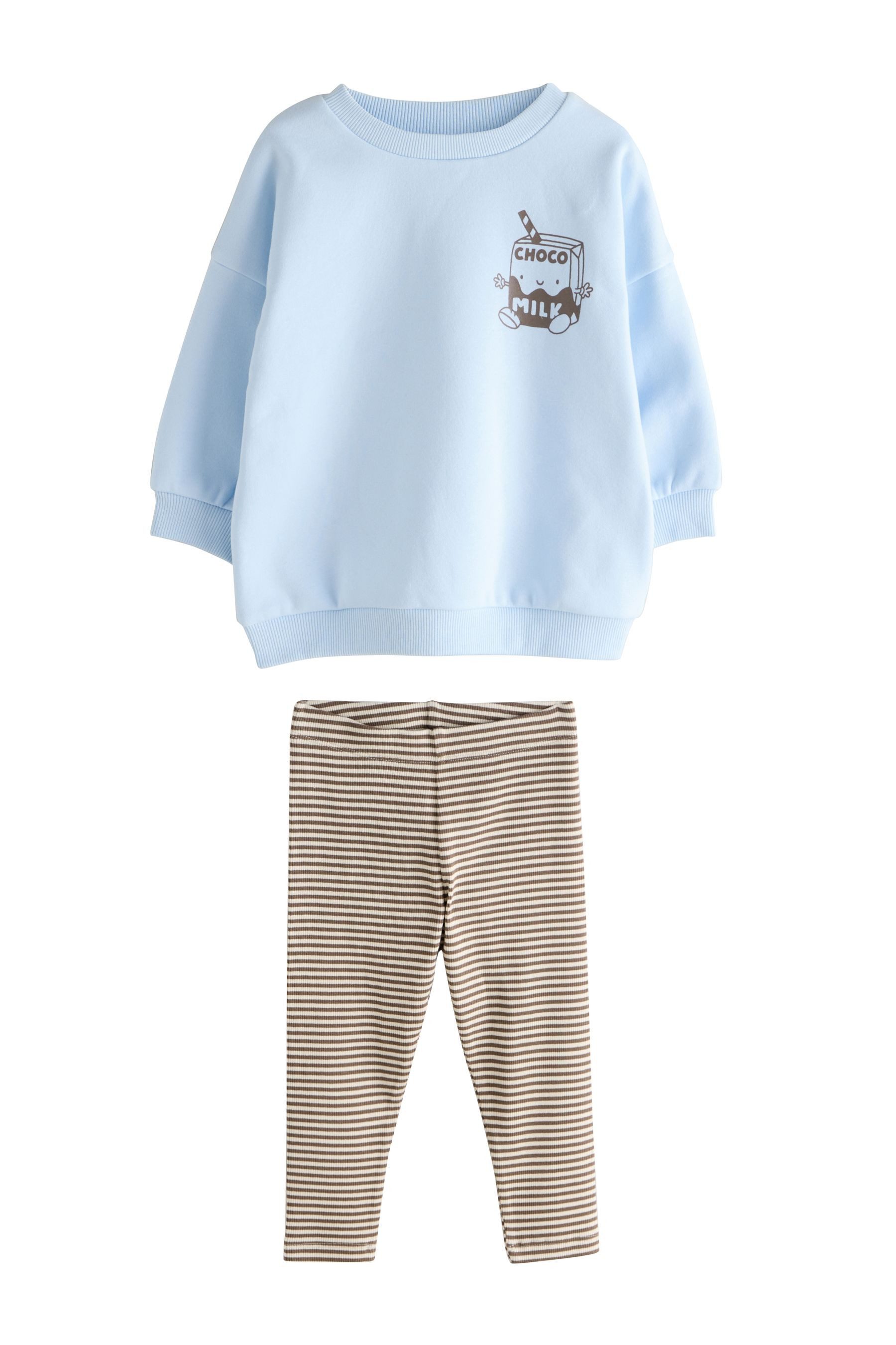 Sweatanzug Sweatshirt und Leggings im Set