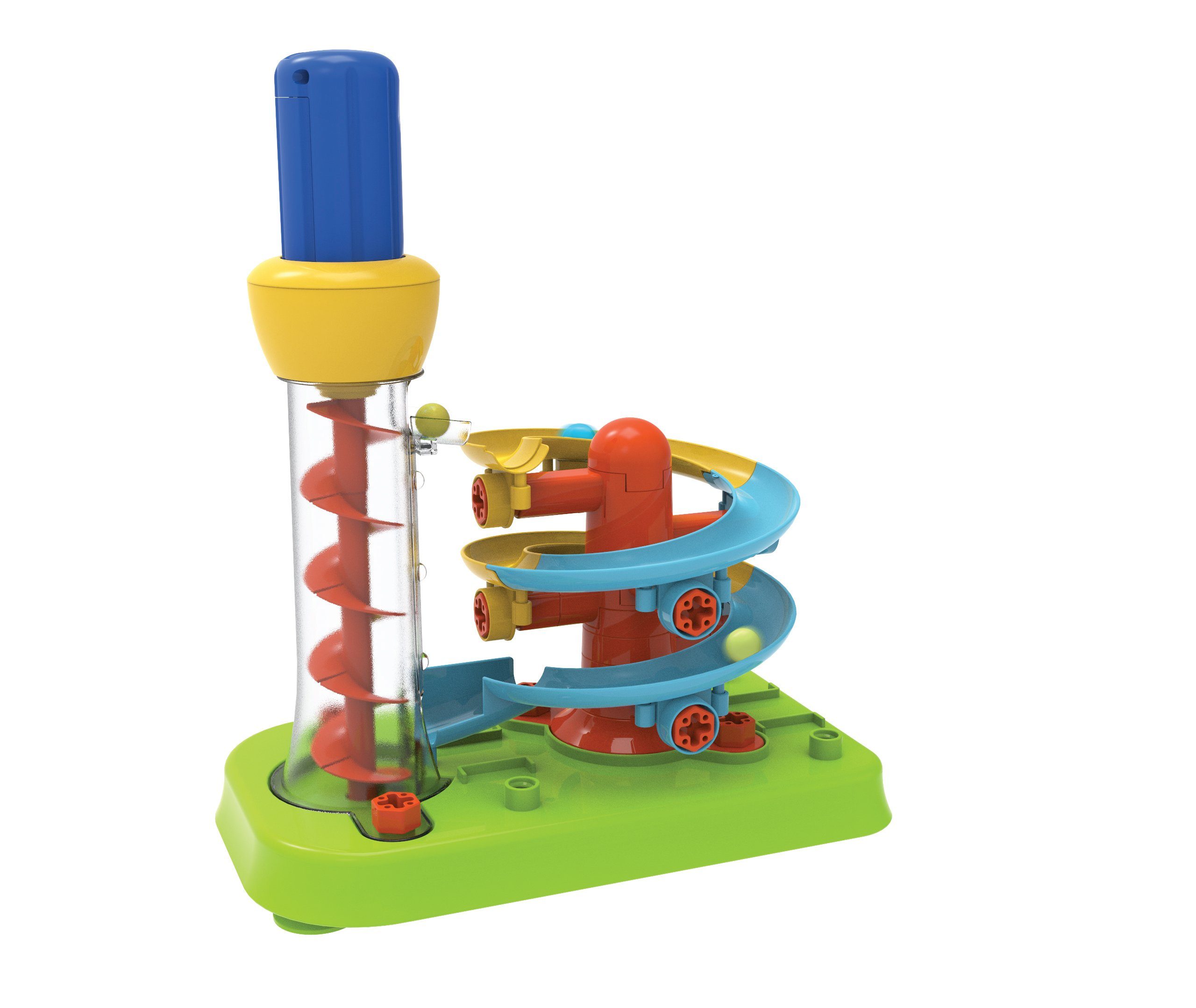 Edu-Toys Experimentierkasten JS022 MINT Kugelbahnbausatz mit elektrischer Hebeschraube, (55-tlg)