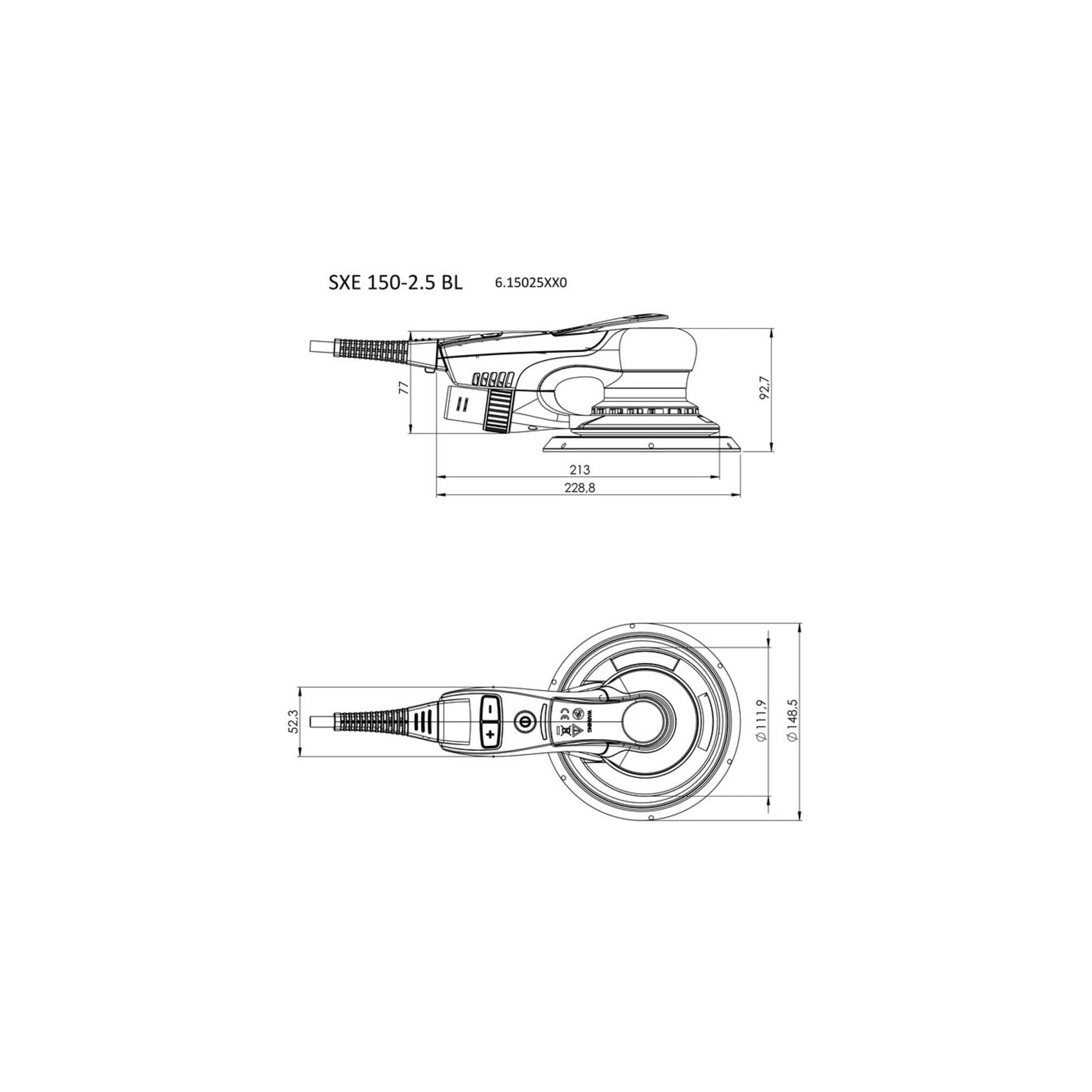 metabo Exzenterschleifer Metabo Exzenterschleifer SXE 150-2.5 BL Karton