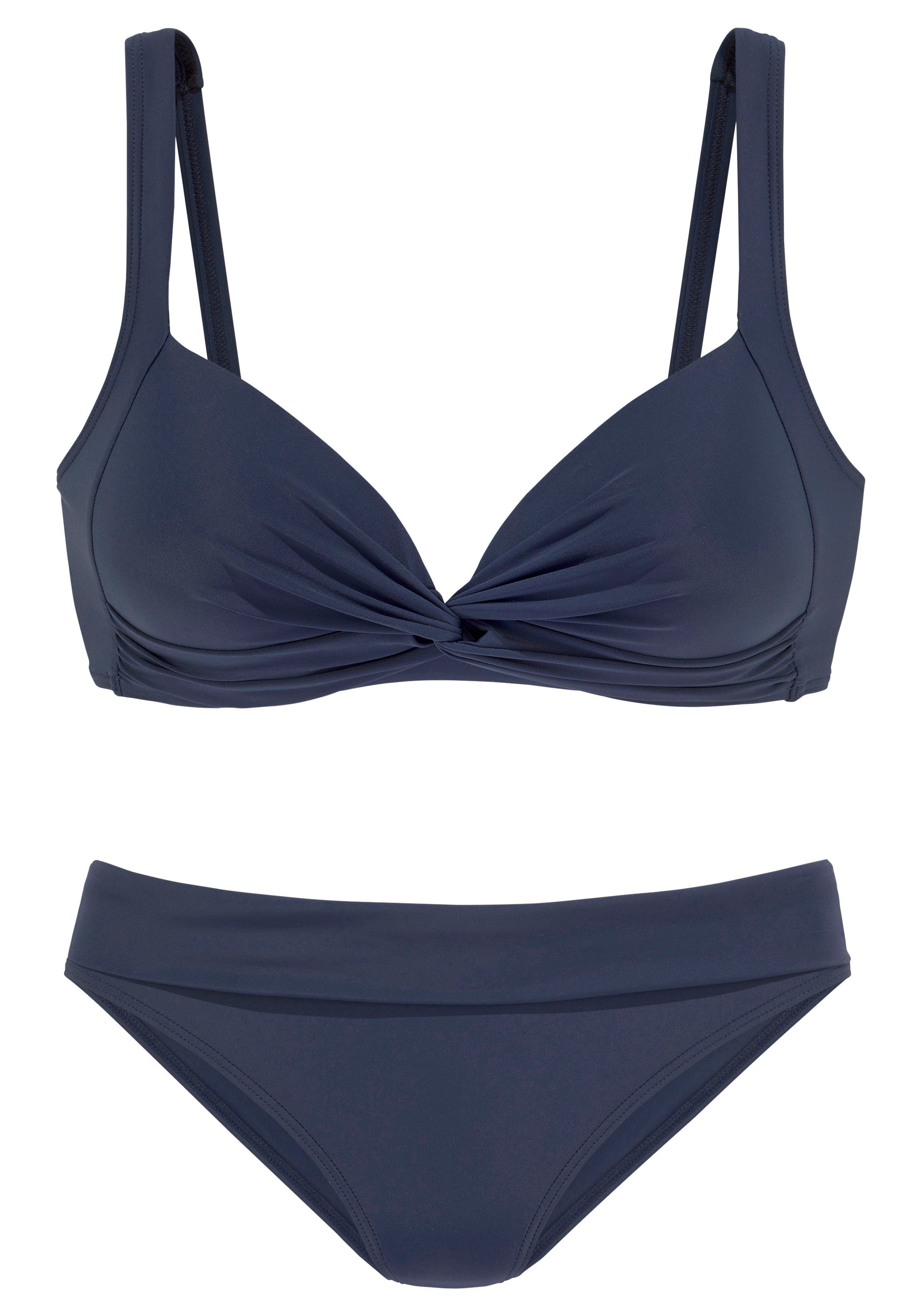 LASCANA Triangel-Bikini in Bralette-Form marine