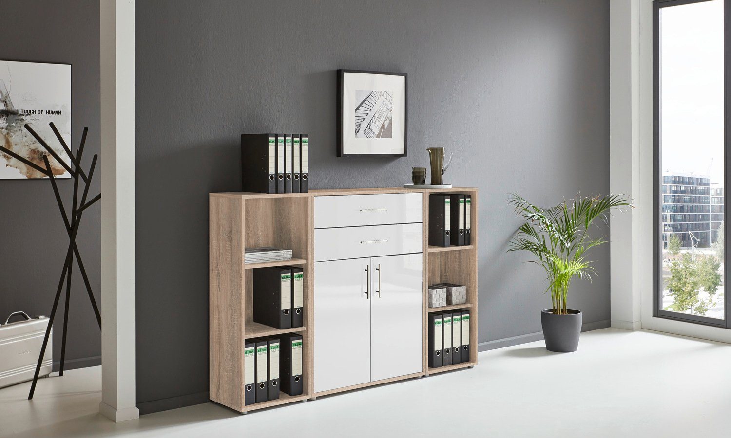 BMG Möbel Aktenschrank Tabor - Office Edition (Set 13, Büroschrank mit Meta günstig online kaufen