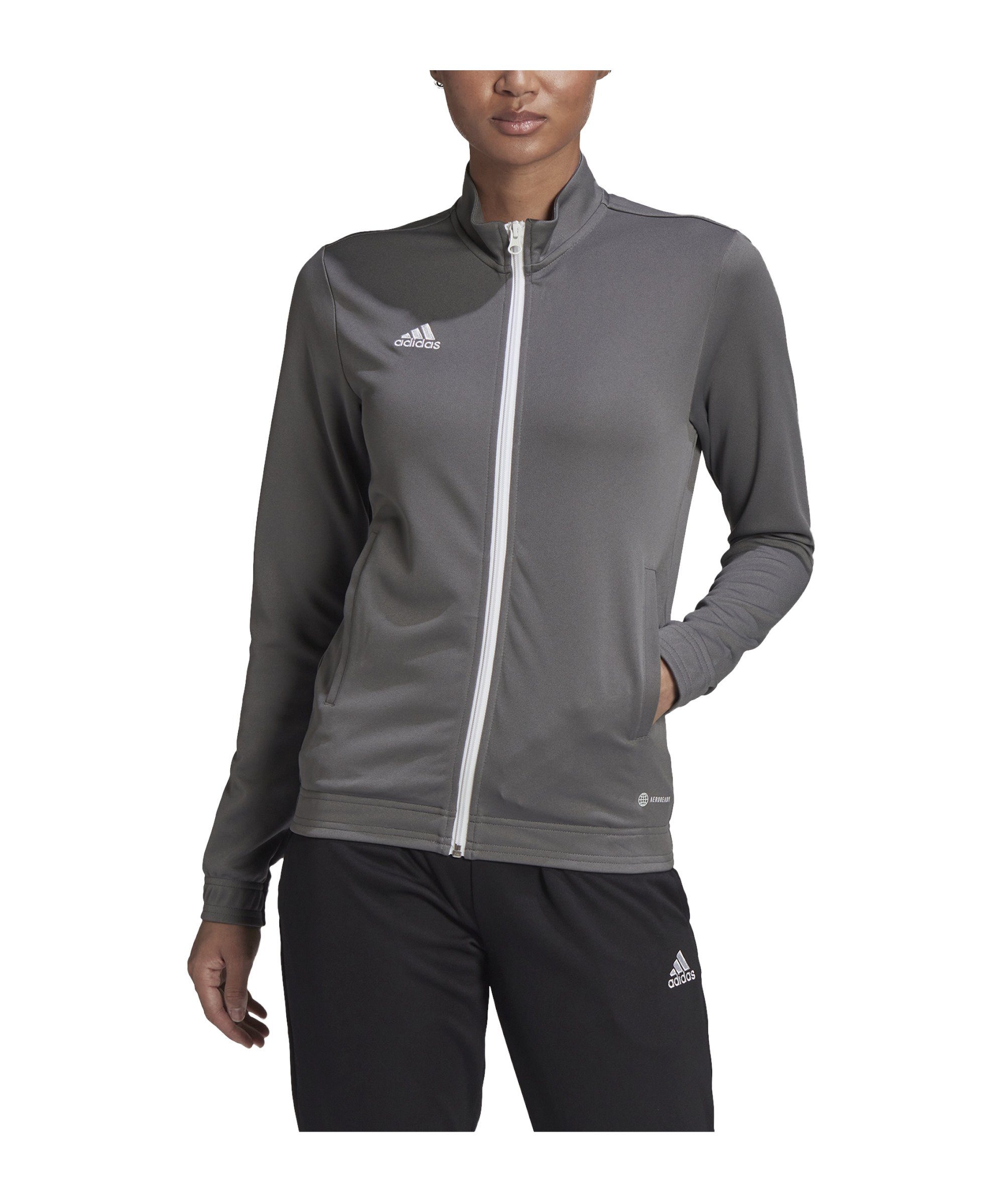 22 Entrada Trainingsjacke Performance TK Damen Trainingsjacke grauweiss adidas