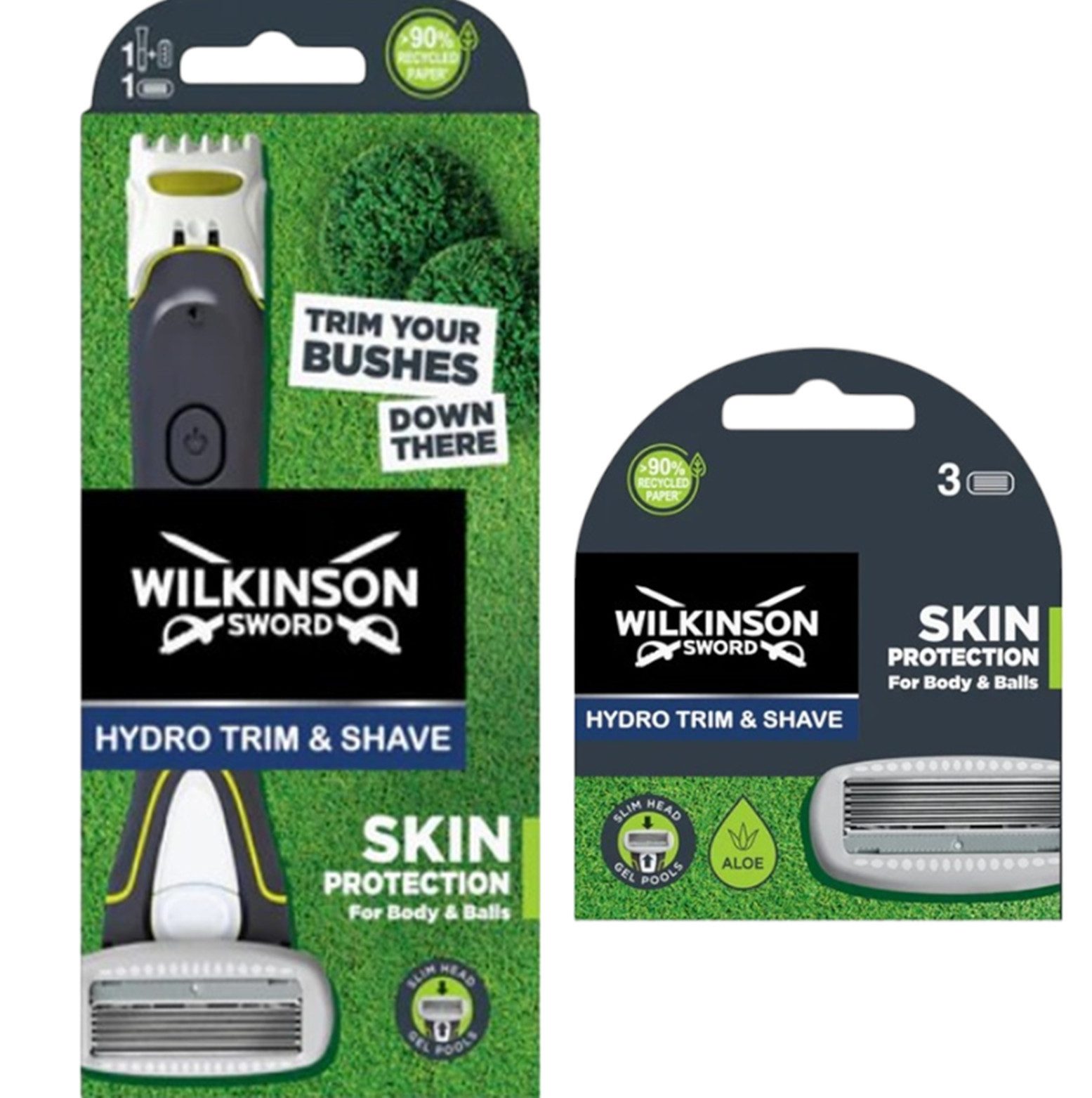 Wilkinson Rasierklingen Hydro trim & Shave, 4-tlg.