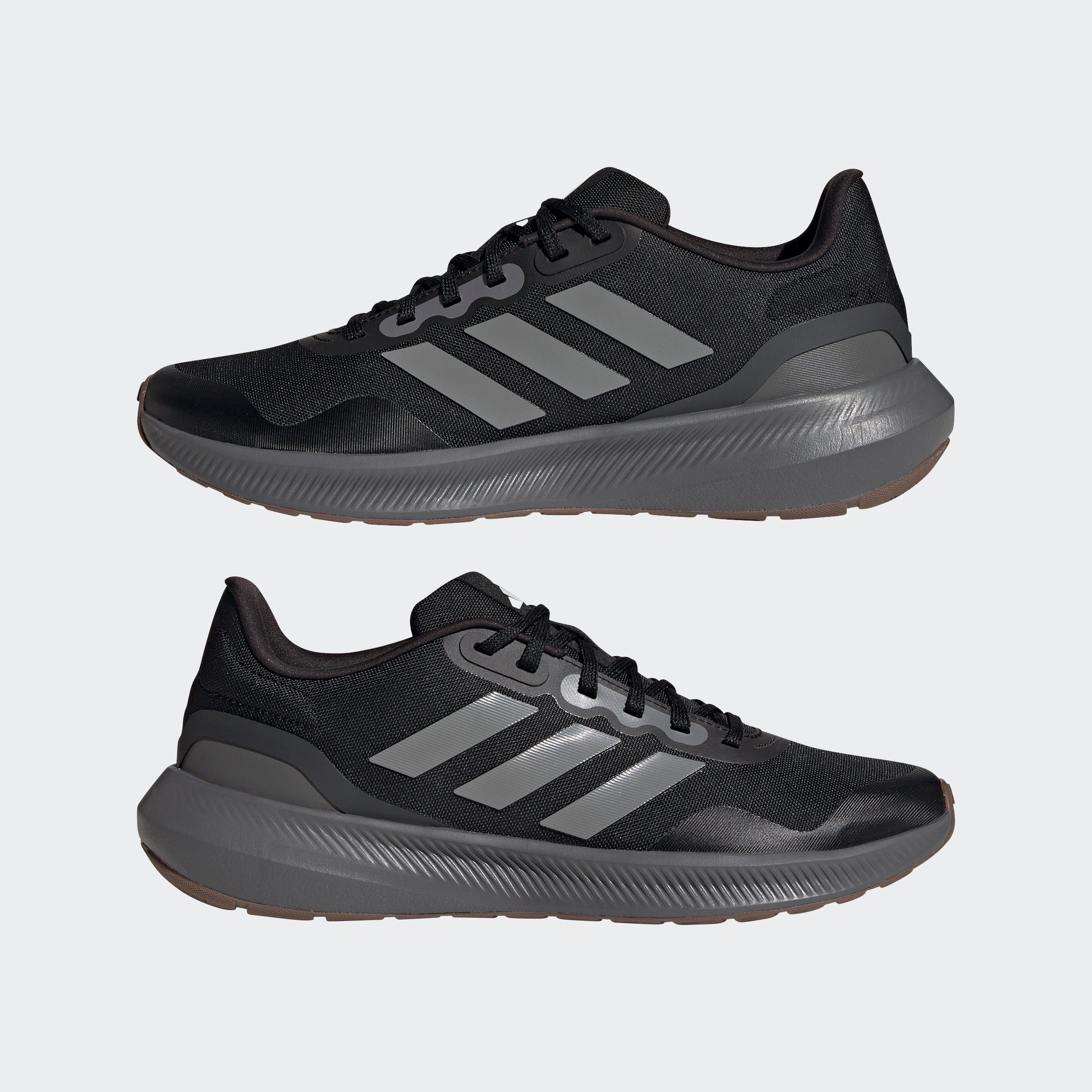adidas Performance Laufschuh / Black Grey RUNFALCON Core Three / TR Carbon 3