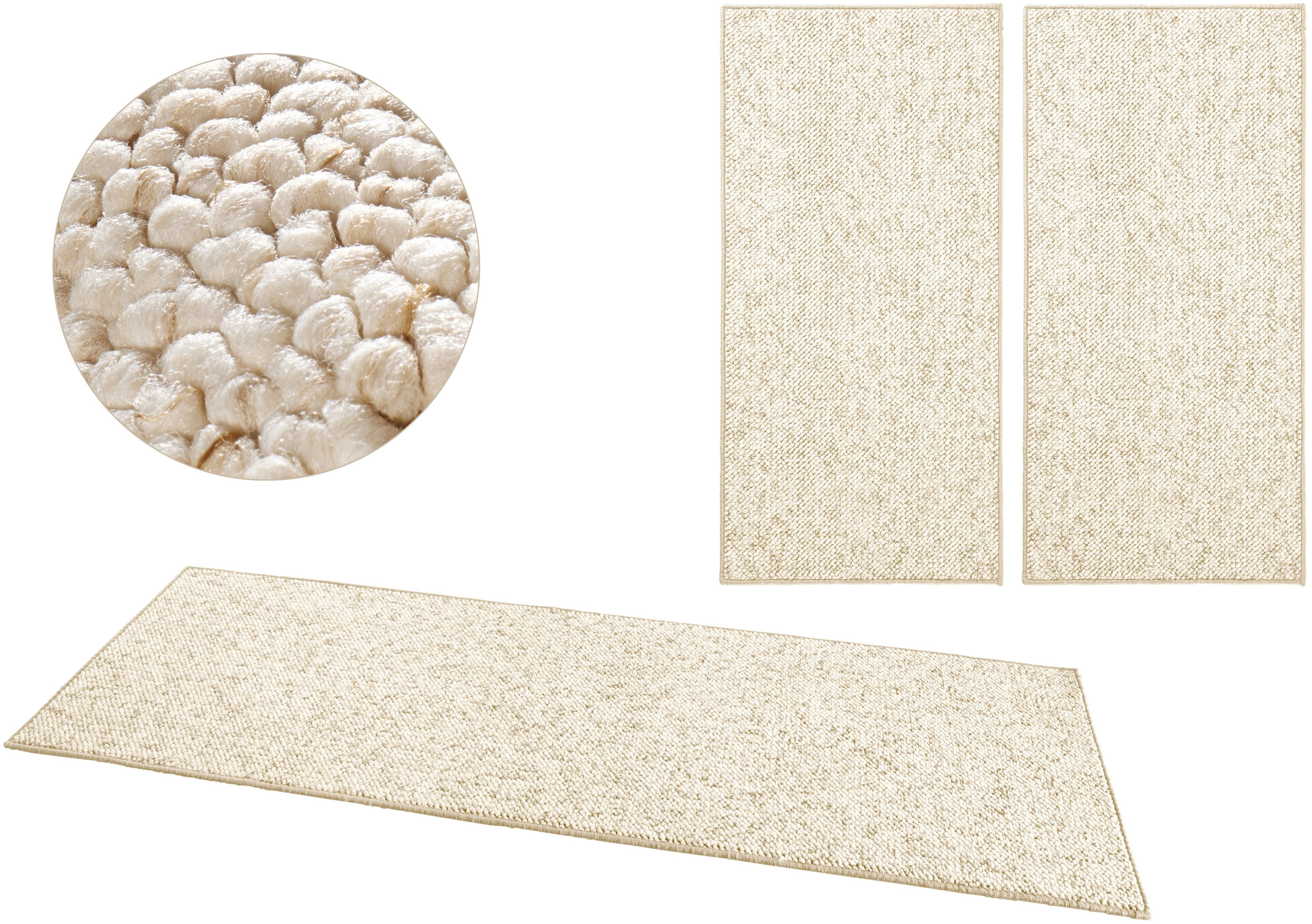 HANSE Home Bettumrandung Wolly 2, Höhe 12 mm, (3-tlg), Bettvorleger, 3-teil günstig online kaufen