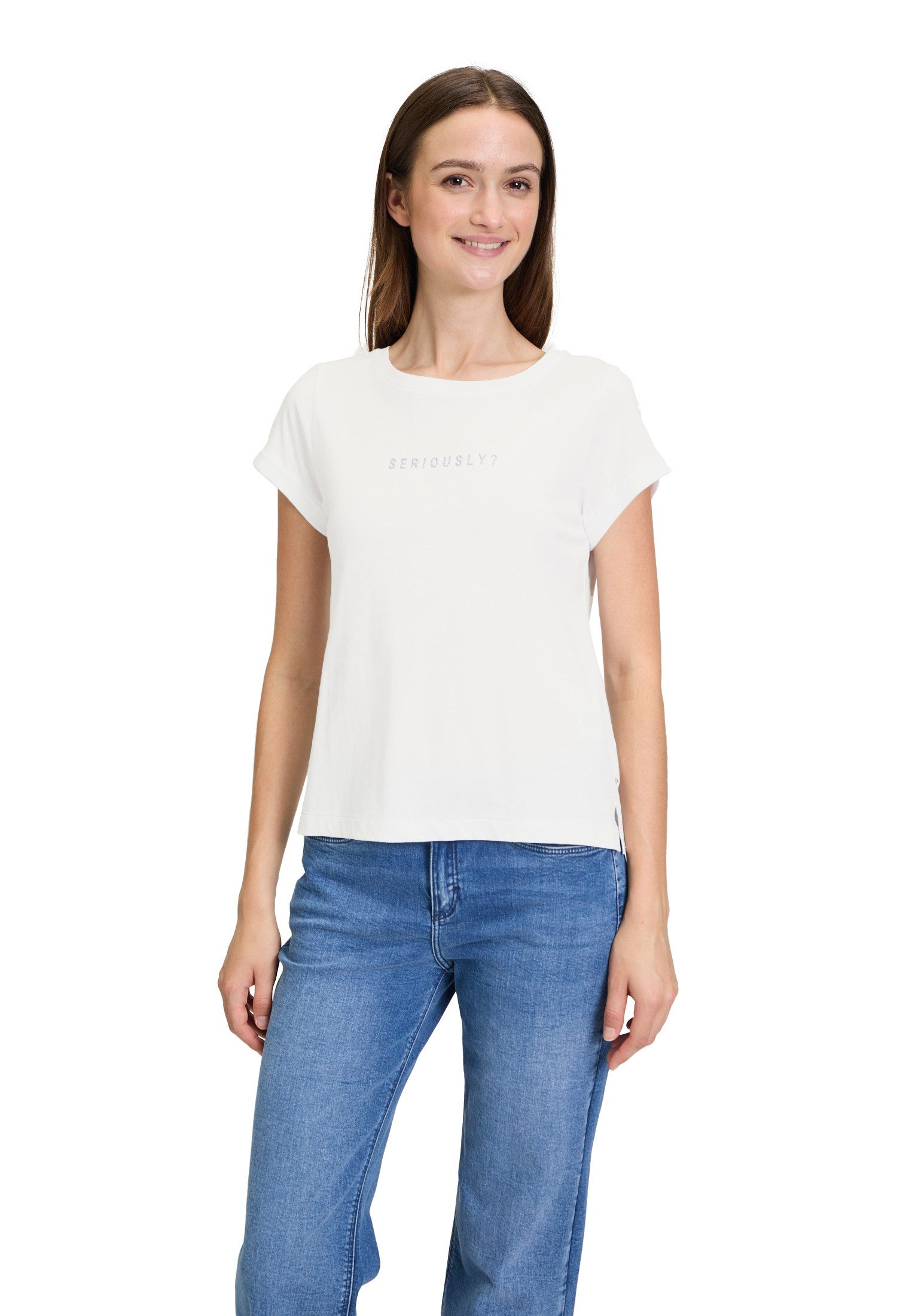 Kurzarmshirt Cartoon Printshirt mit Rundhalsausschnitt
