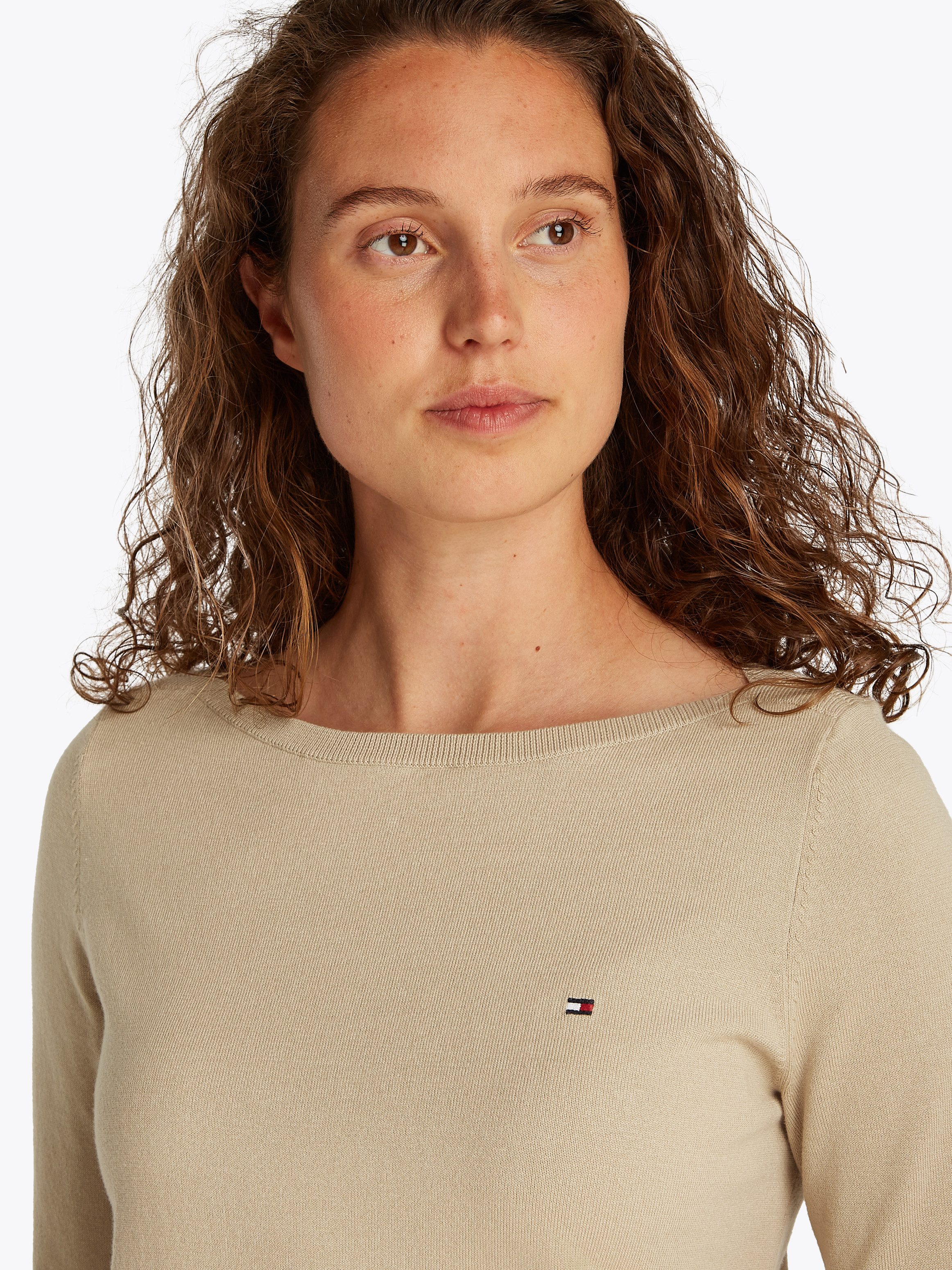 Tommy Hilfiger Strickpullover CO JERSEY STITCH günstig online kaufen