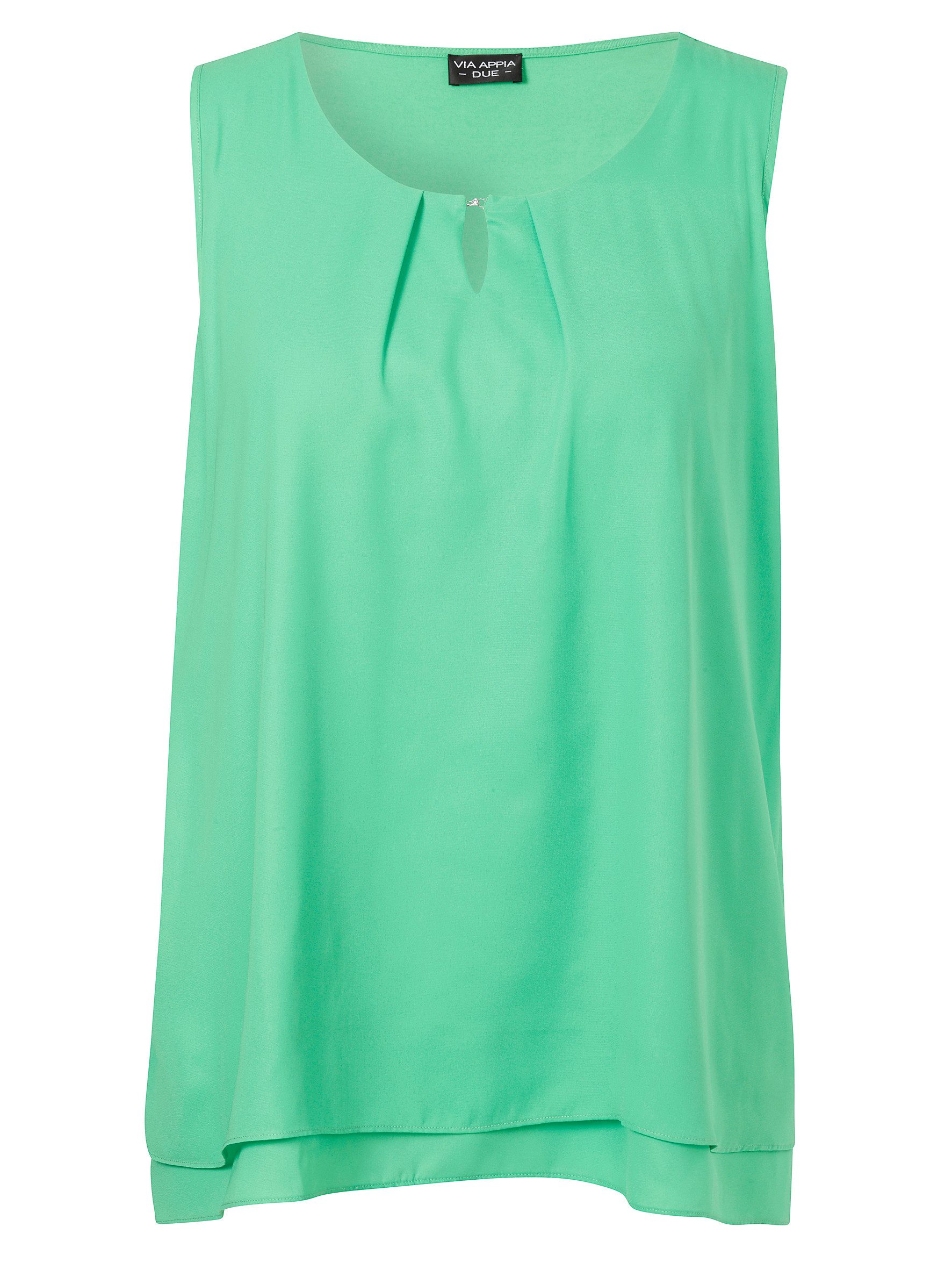 VIA APPIA DUE Tanktop Bluse Rundhals ohne Arm