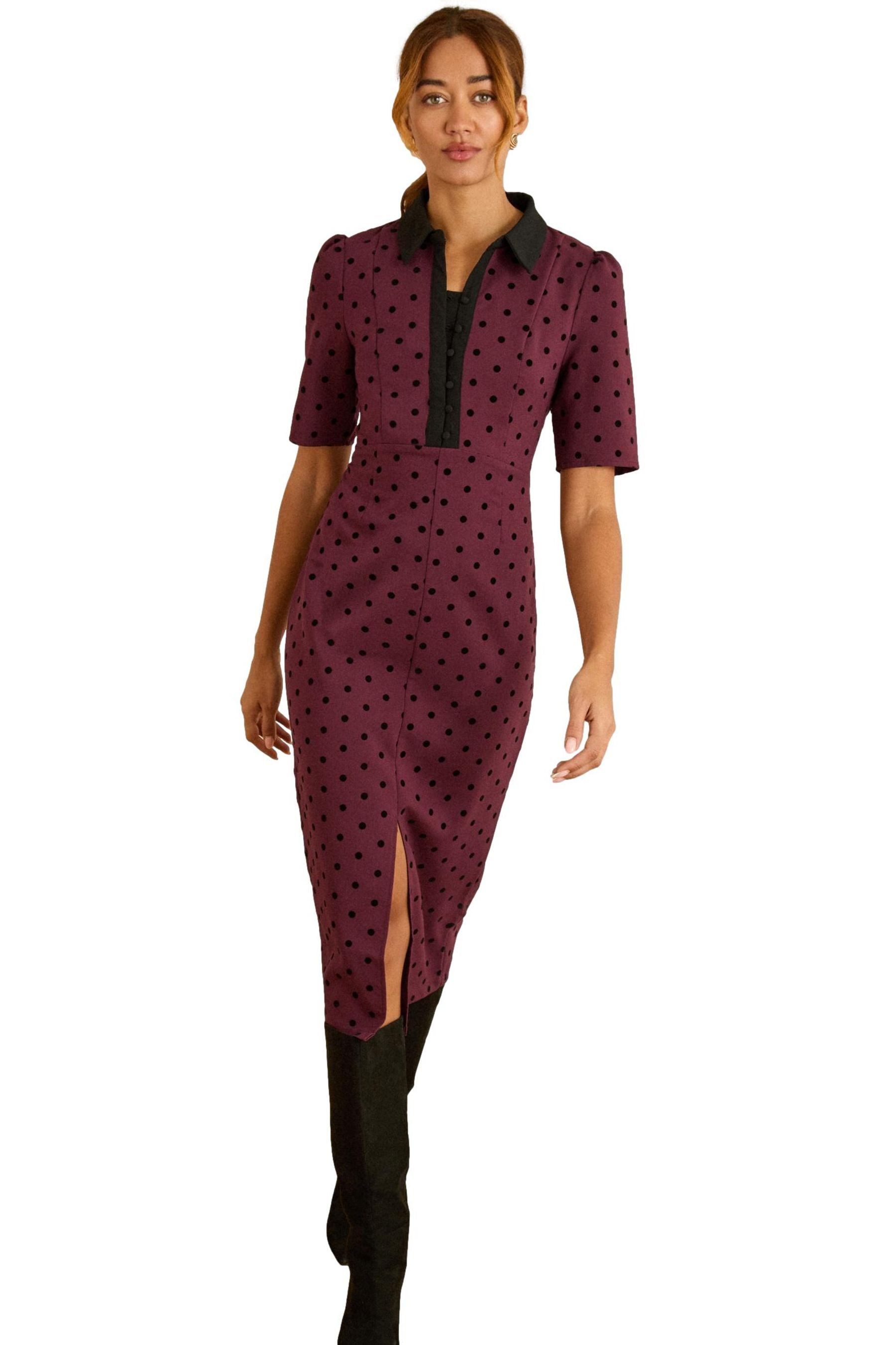 Midikleid Love & Roses Midikleid mit Punkten, Regular