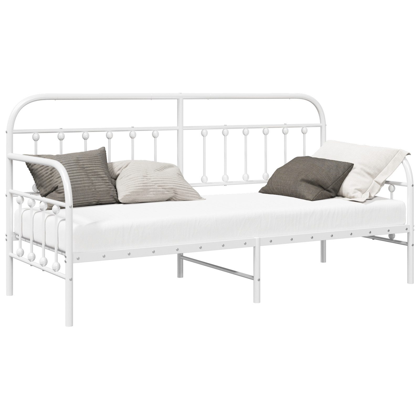 vidaXL Bett Tagesbettgestell in Weiß 75x190 günstig online kaufen