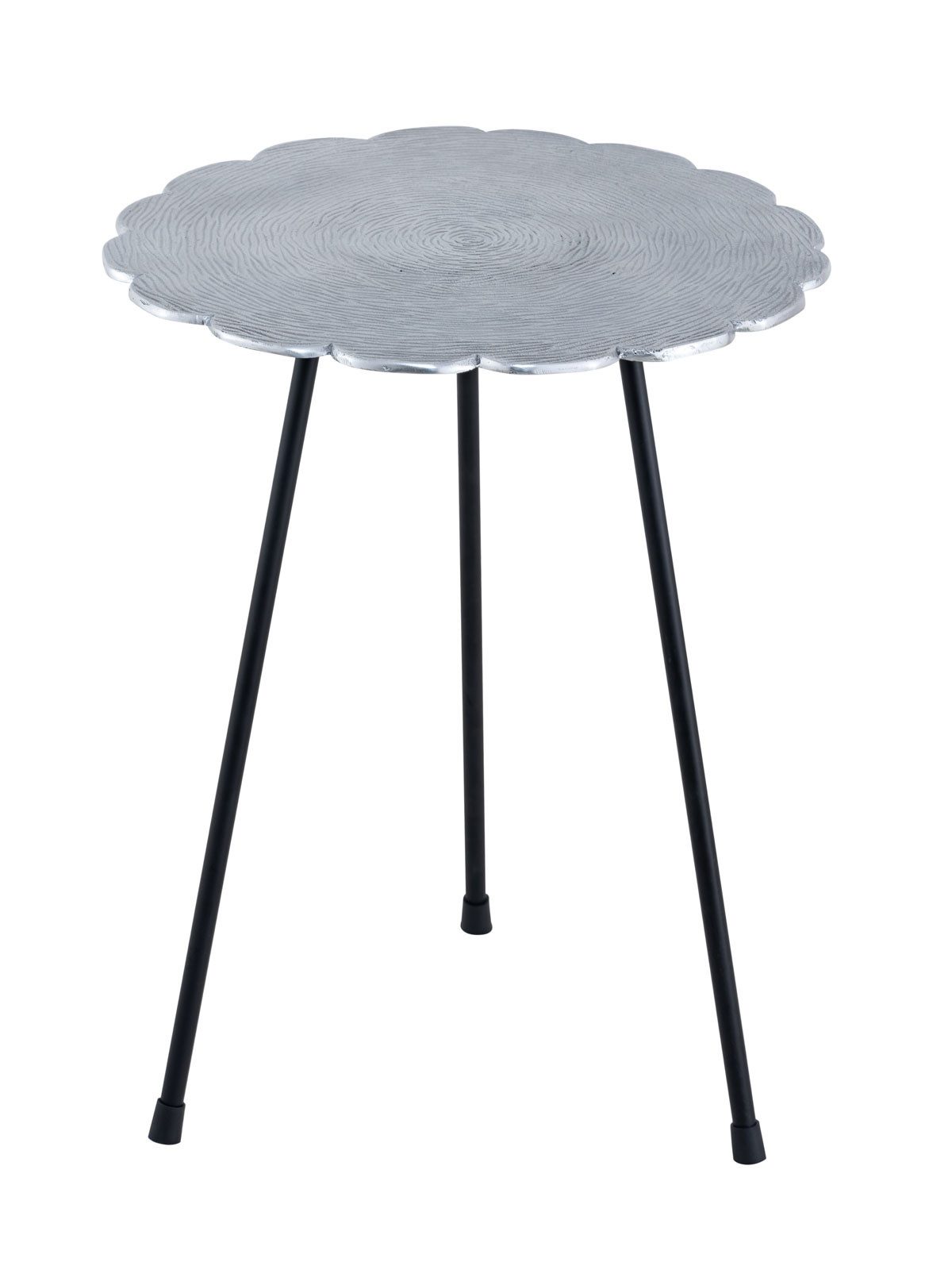 Amagohome Beistelltisch Beistelltisch Metall Dekotisch Hilton ø 35 x H 45 cm rund Aluminium mi