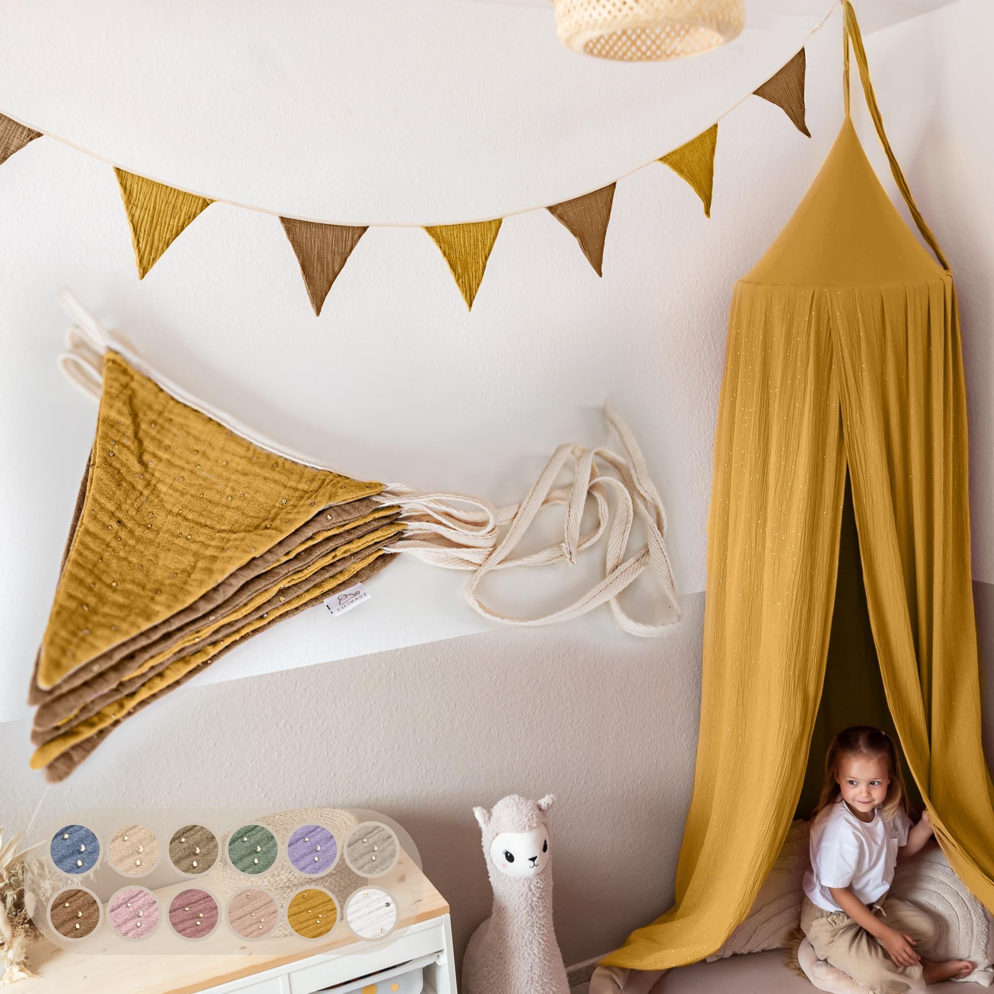 Senfgelb & Nougat mit Gold