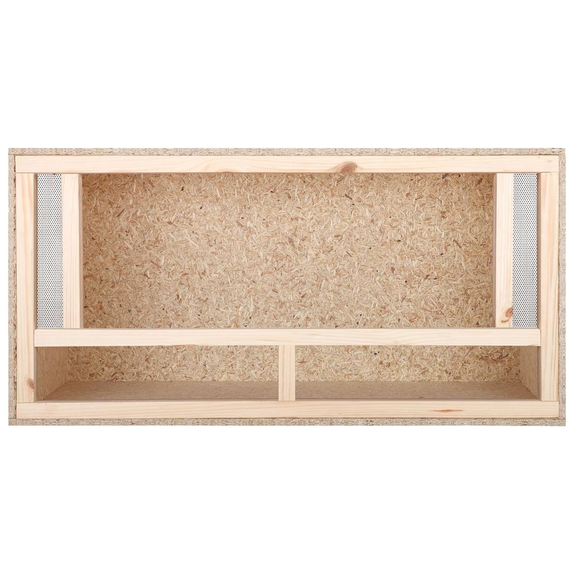 ECOZONE Terrarium Holz Terrarium mit Frontbelüftung 100 x 50 x 50 cm, Aus OSB Platten