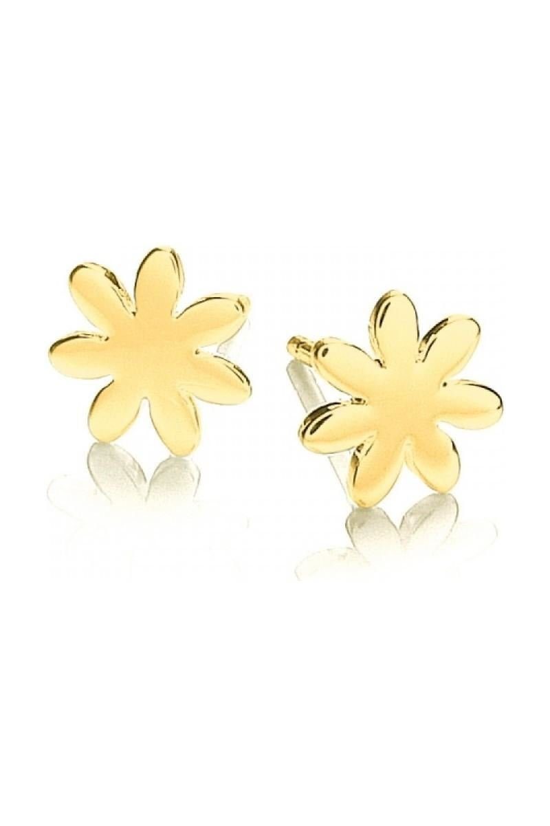 Daisy London Paar Ohrstecker Riviera, aus 925er Sterling-Silber, 10mm Durchmesser, Stecker