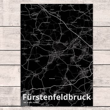 Mr. & Mrs. Panda Postkarte Fürstenfeldbruck - Geschenk, Stadt, Dankeskarte, Dorf, Städte, Karte