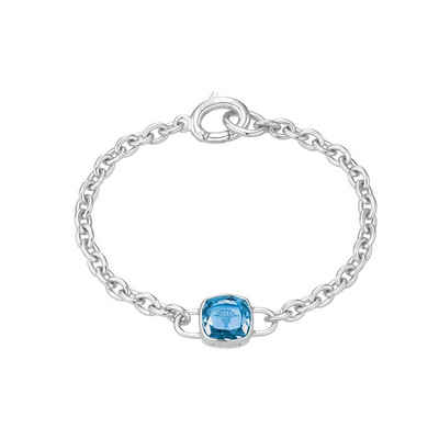 Joop! Silberarmband »für Damen, 925 Sterling Silber, Glasstein blau« (Armband, 1-tlg)