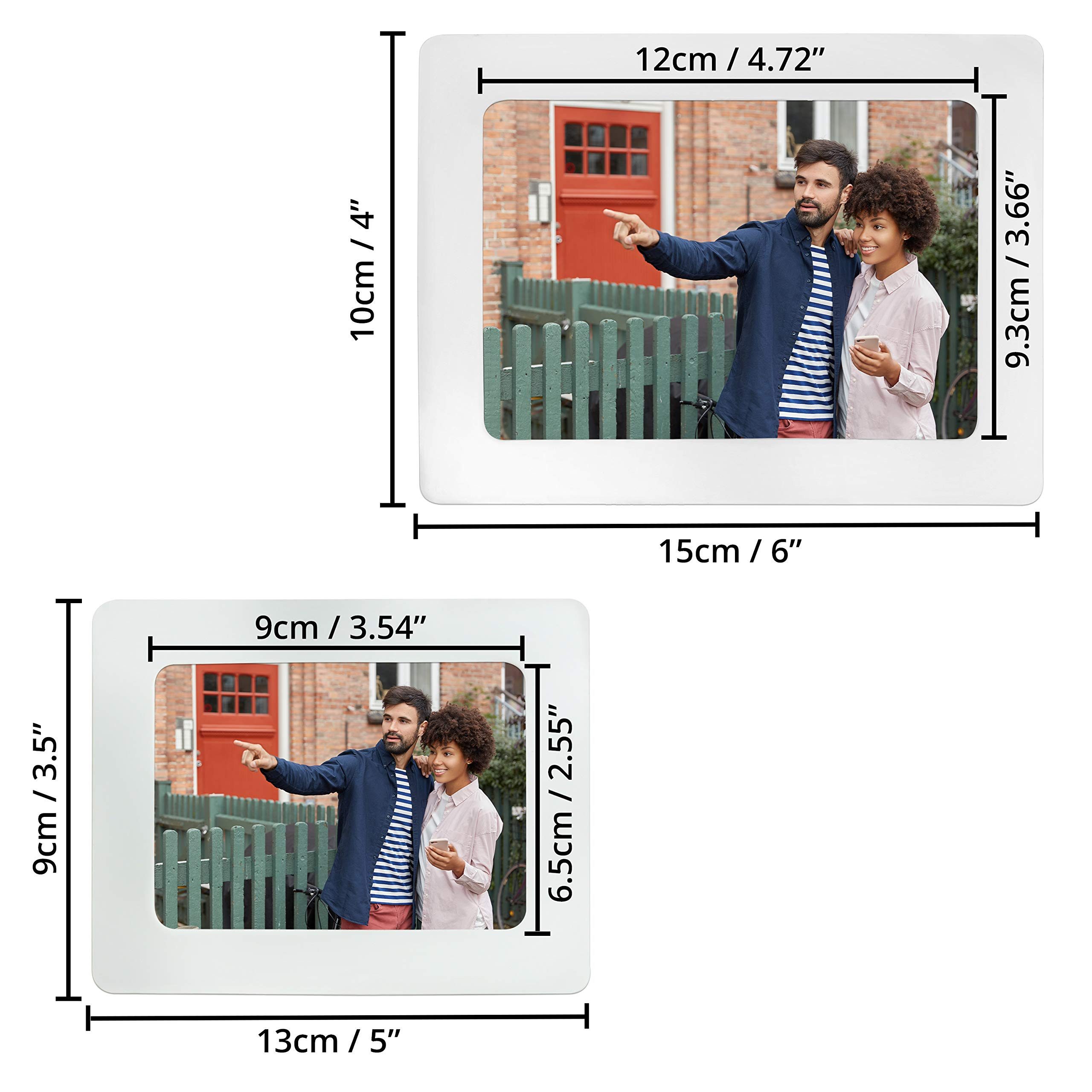 Belle Vous Einzelrahmen Magnetic Photo Frames for Fridge - 12 Frames, (12 S günstig online kaufen